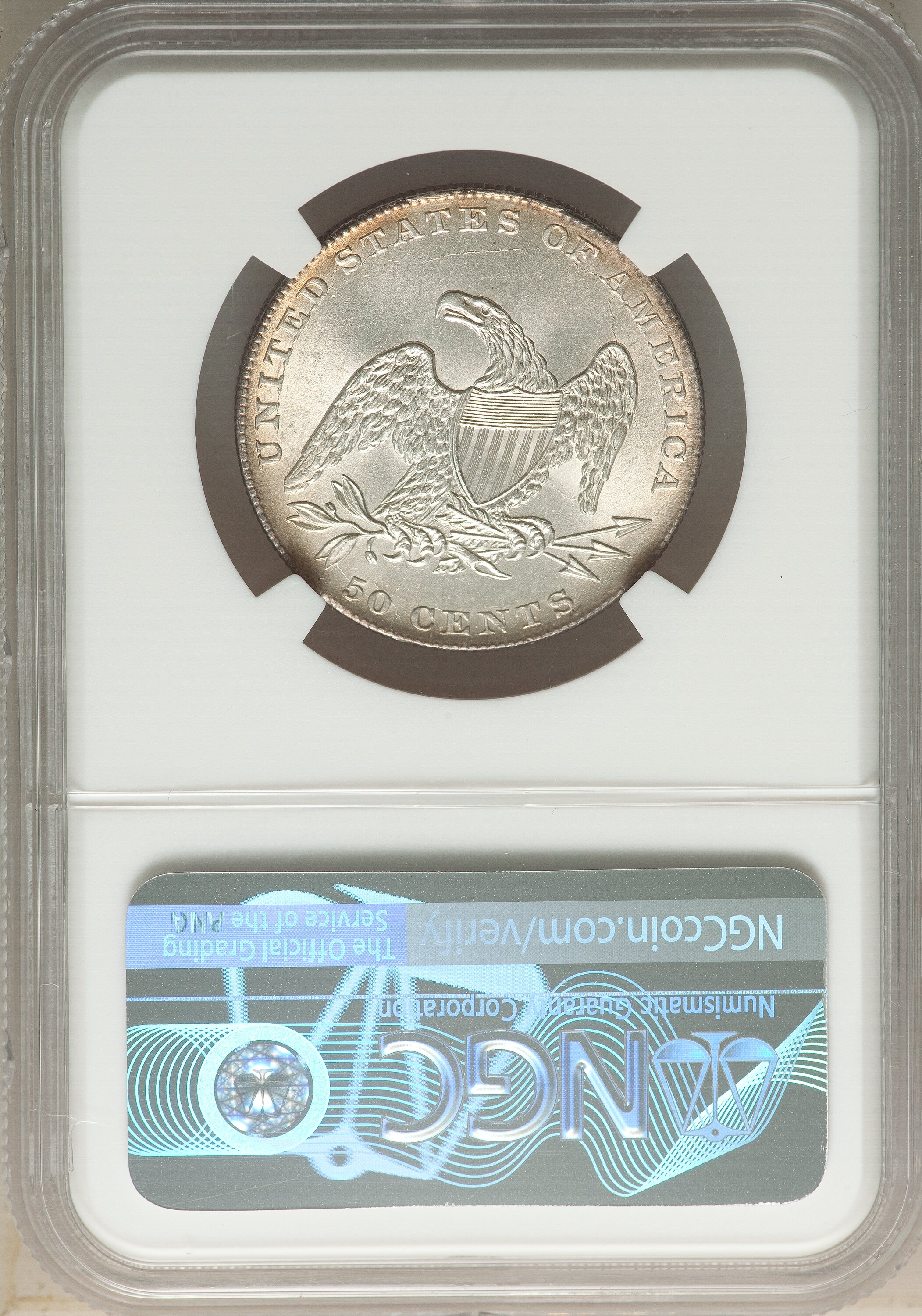 1837 50c Reeded Edge, GR-12 VG10 CAC thumbnail 20