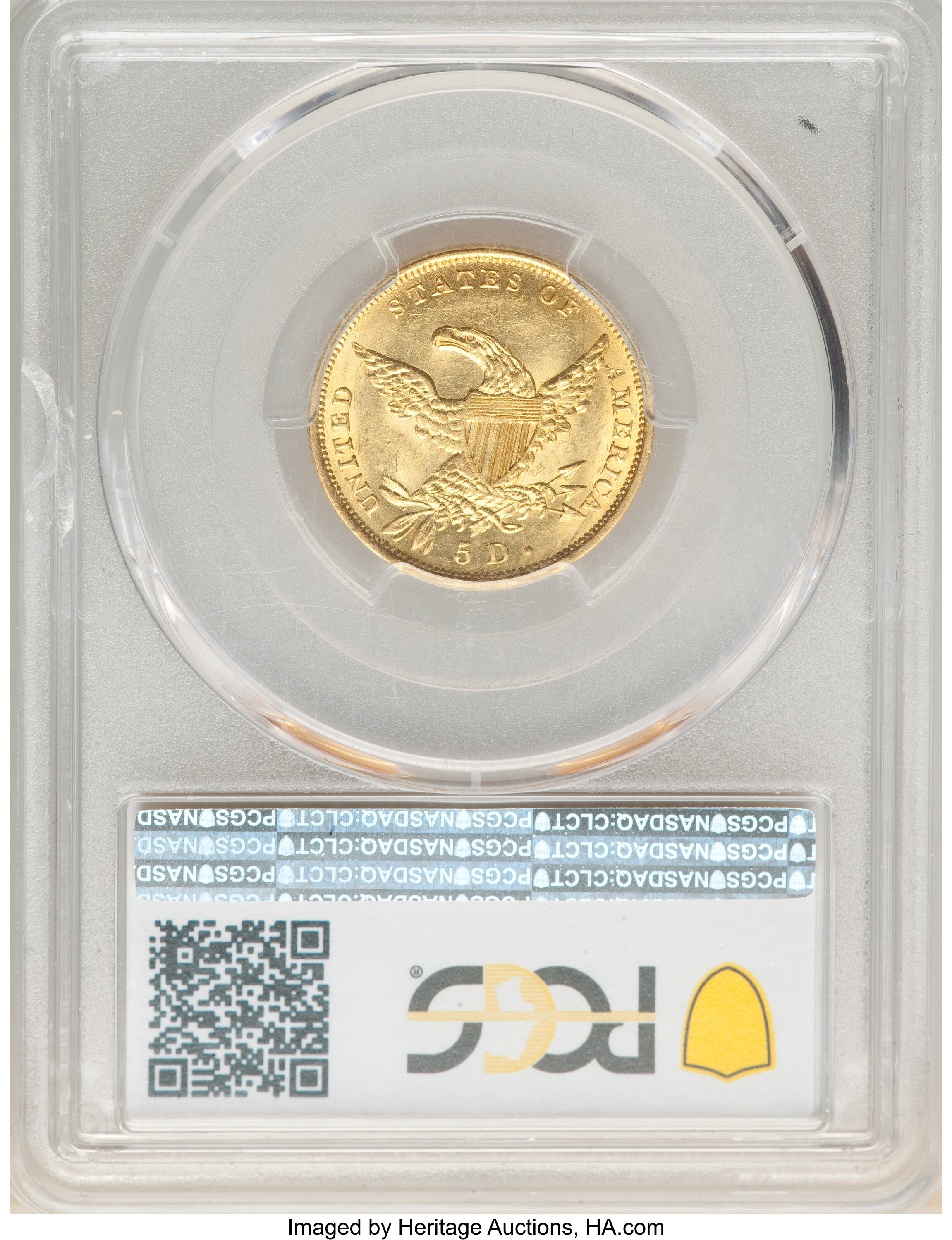 1834 $5  Classic Head, Plain 4, HM-4 MS thumbnail 9