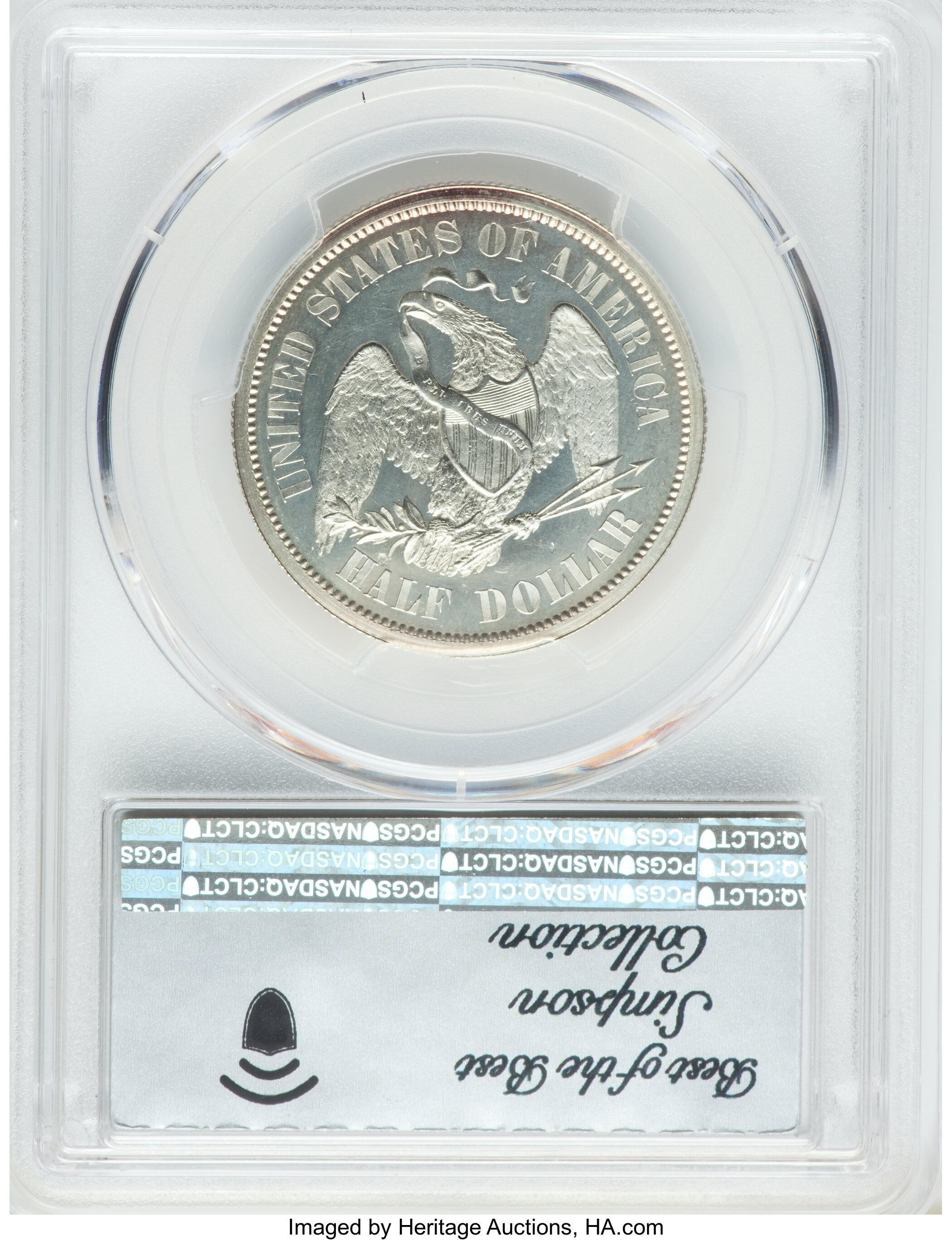 1859 P50c Silver, J-235 PR CAM thumbnail 5
