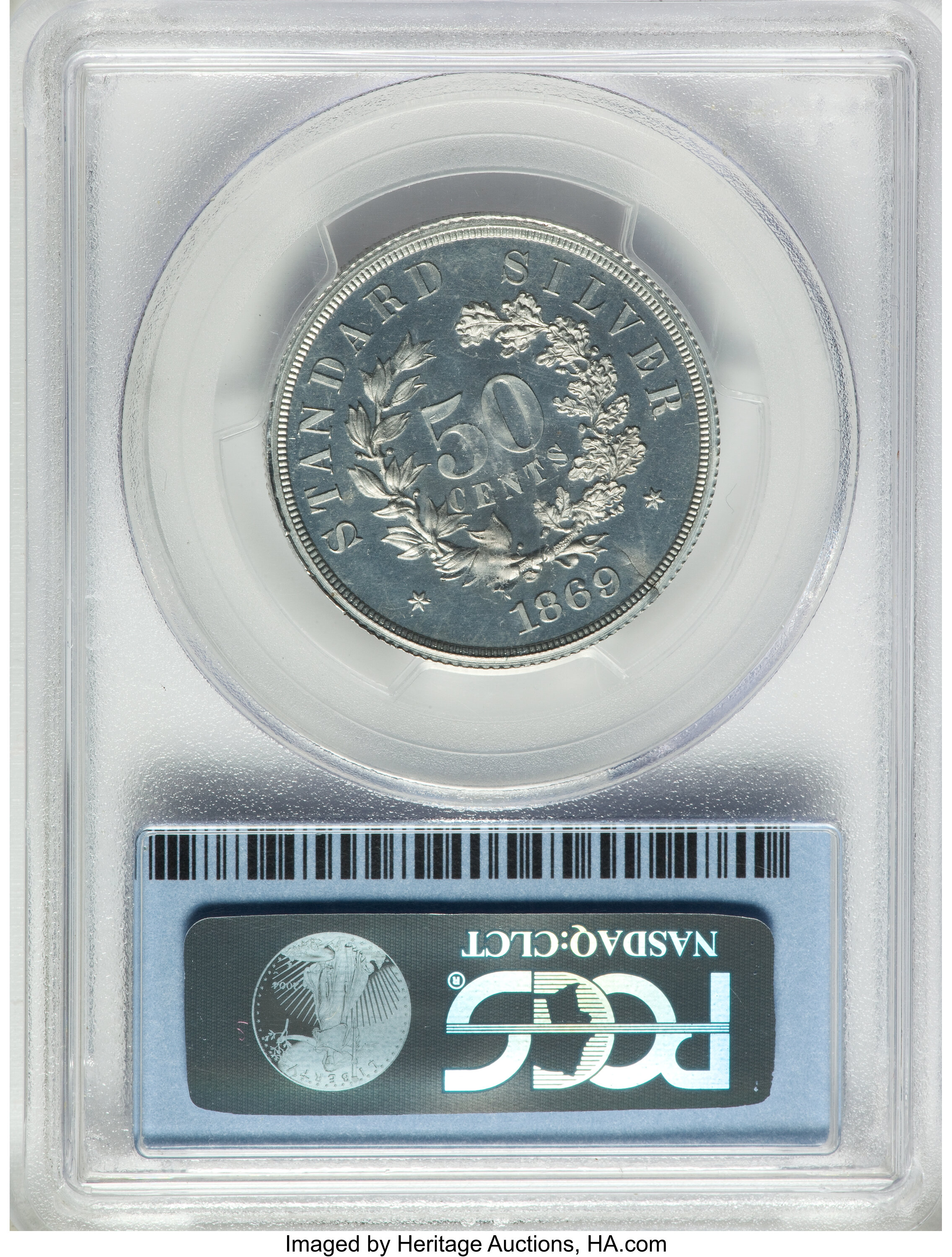1869 P50c Aluminum, J-758 PR CAM thumbnail 8