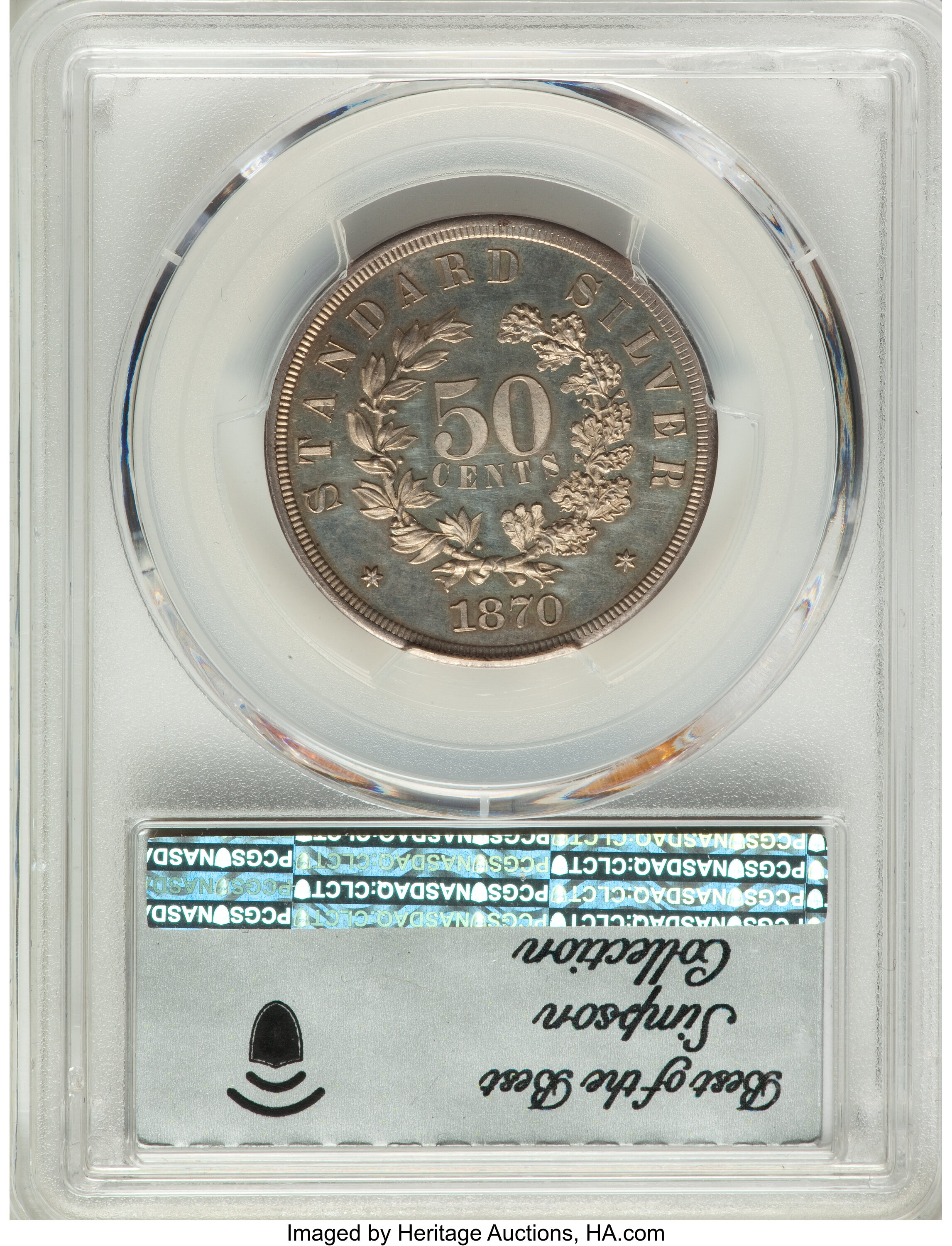 1870 P50c Silver, J-970 PR CAM thumbnail 8