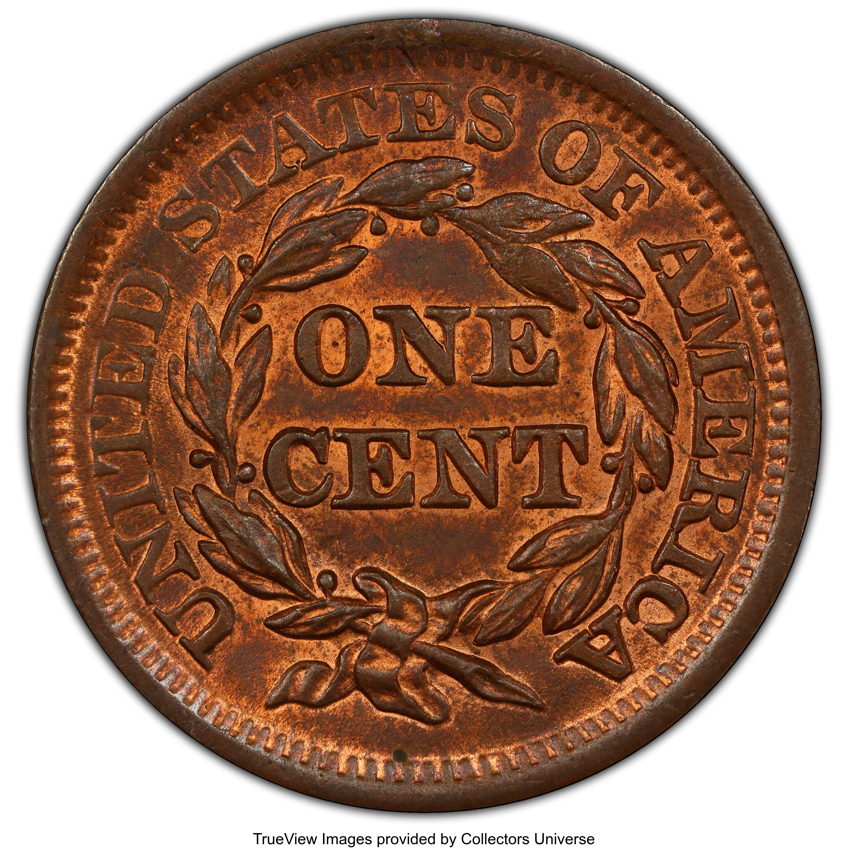 1857 1c Large Date, N-1 MS RB thumbnail 15