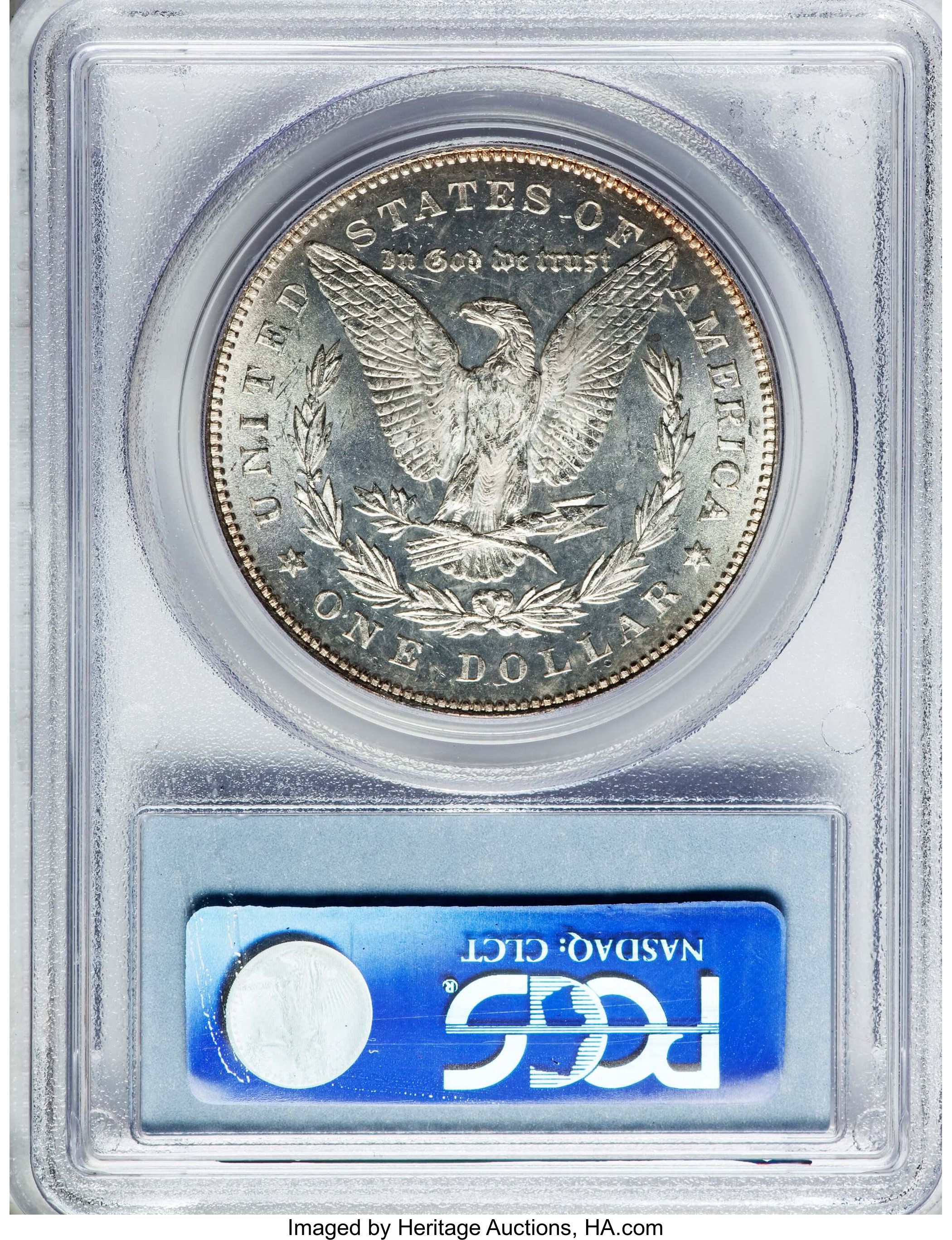 1878 7TF $1  Reverse of 1878, High 1, VAM-83 MS PL MS61 PL thumbnail 2