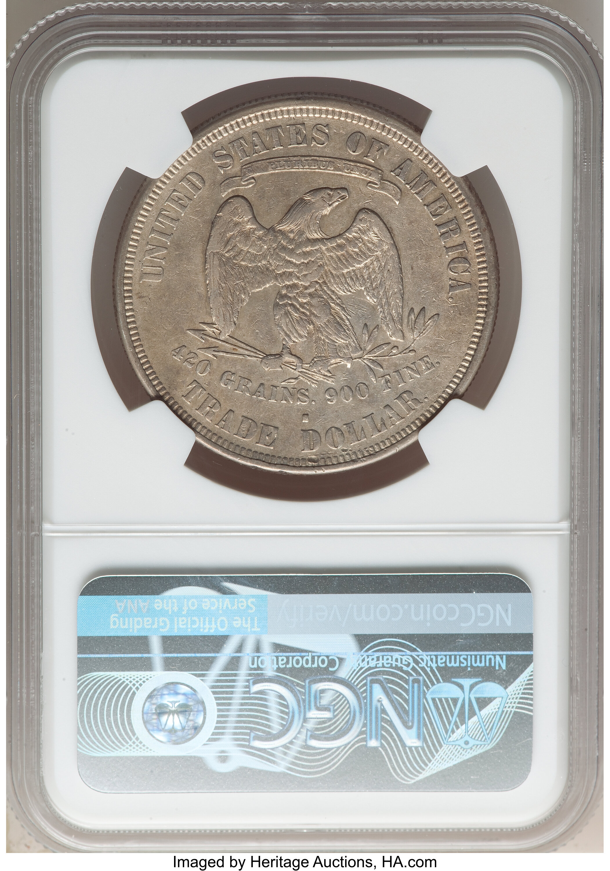 1876-S Trade$ Obv II, Rev II, RPD, FS-301 G4 thumbnail 2