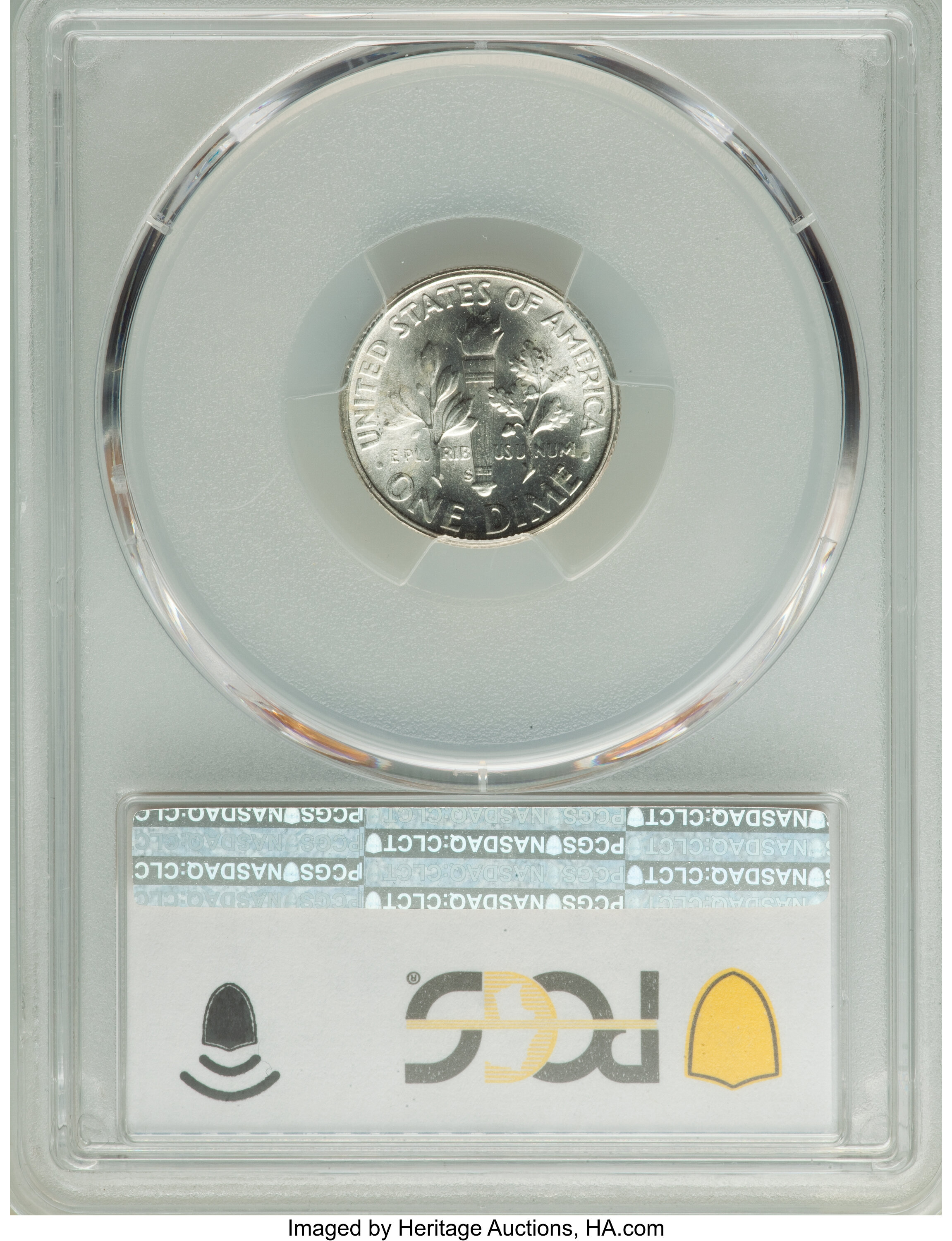 1947-S/S 10c Repunched Mintmark, FS-504 VF20 thumbnail 2