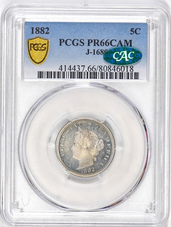 1882 P5c Nickel, J-1680 PR CAM PR64 CAM thumbnail 6