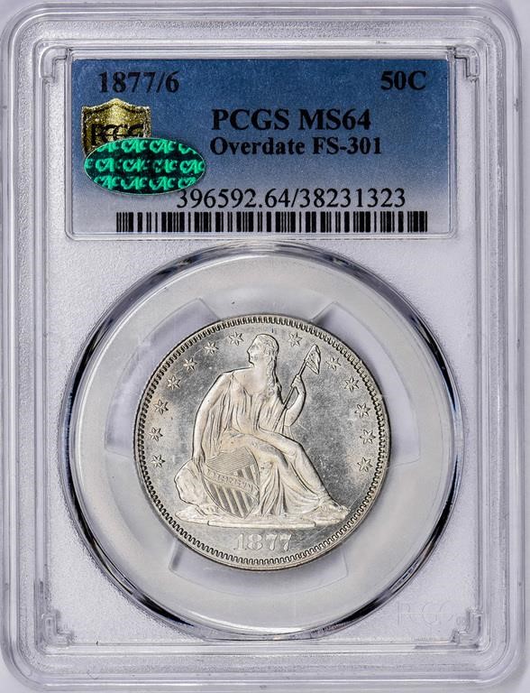 1877/6 50c MS64 thumbnail 3