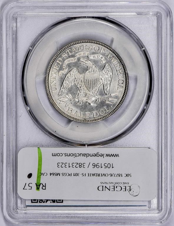 1877/6 50c MS64 thumbnail 4