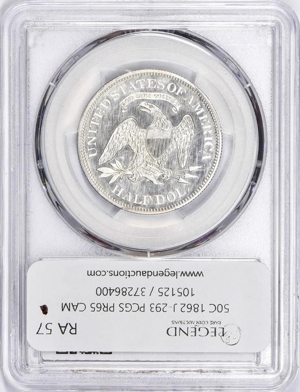 1862 P50c Silver, J-293 PR CAM thumbnail 2