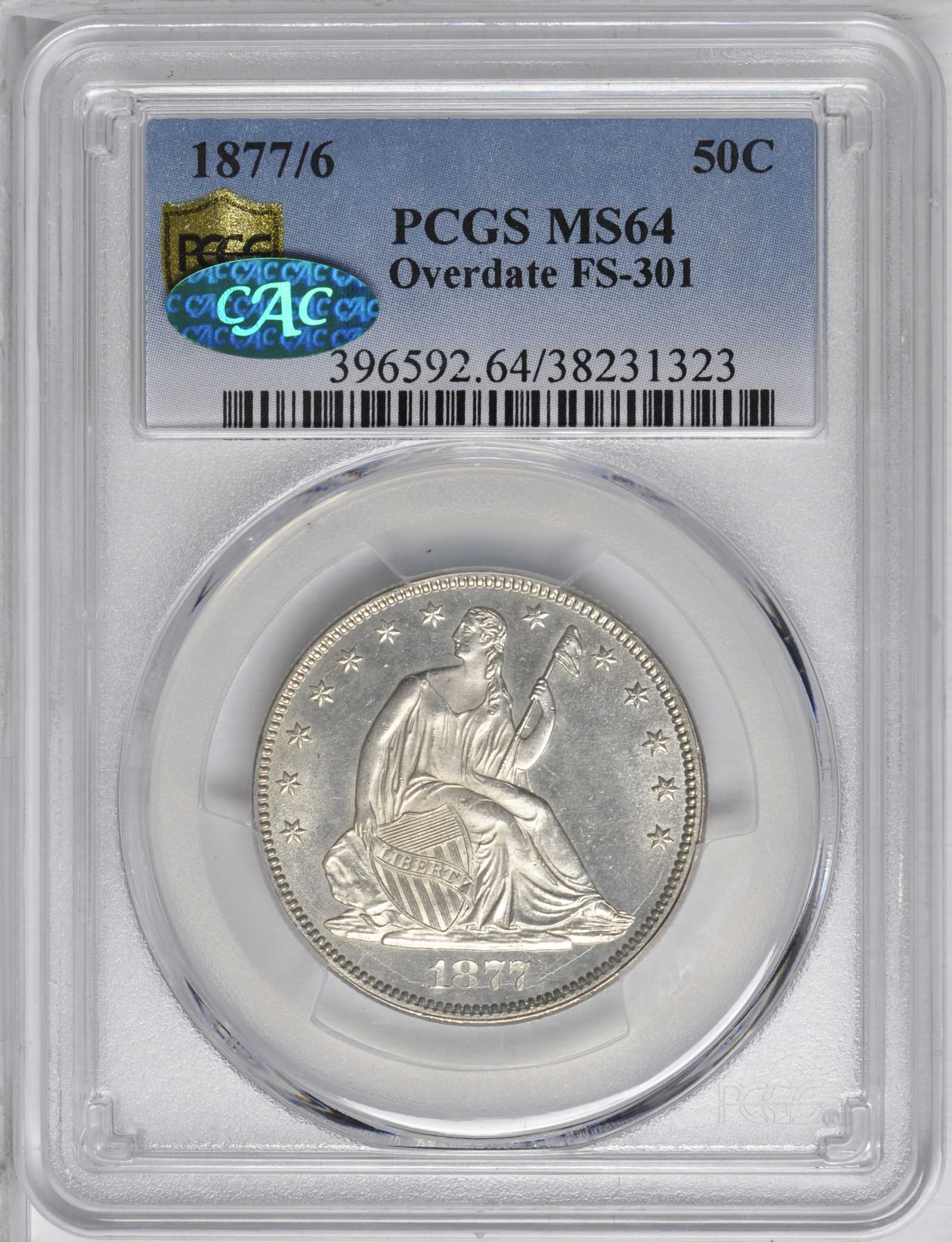 1877/6 50c MS64 thumbnail 9