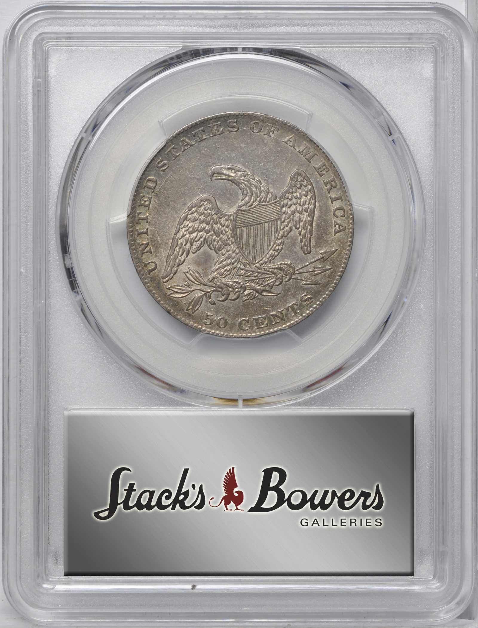 1837 50c Reeded Edge, GR-14 MS67 CAC thumbnail 9