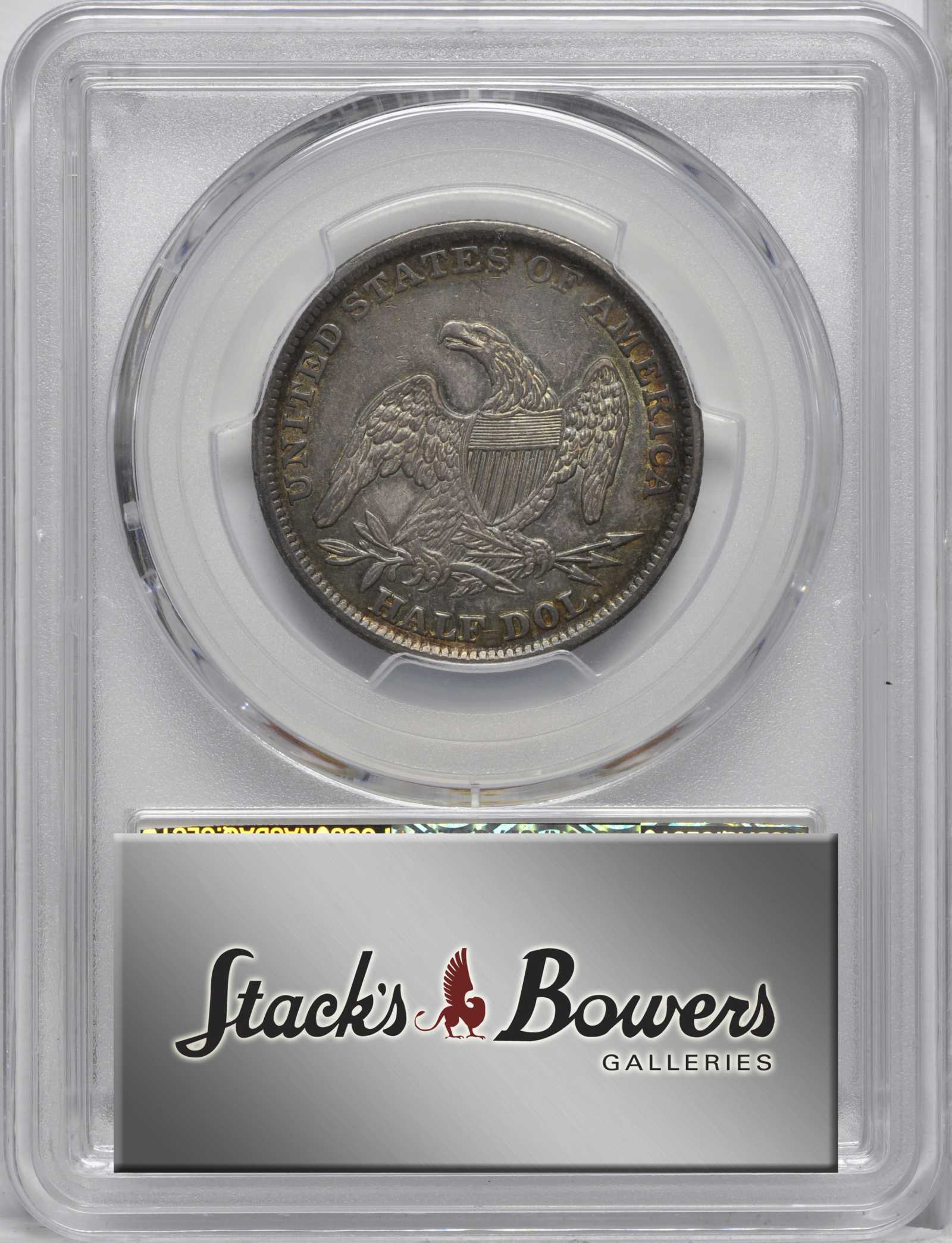 1838 50c Reeded Edge, GR-12 F15 CAC thumbnail 4