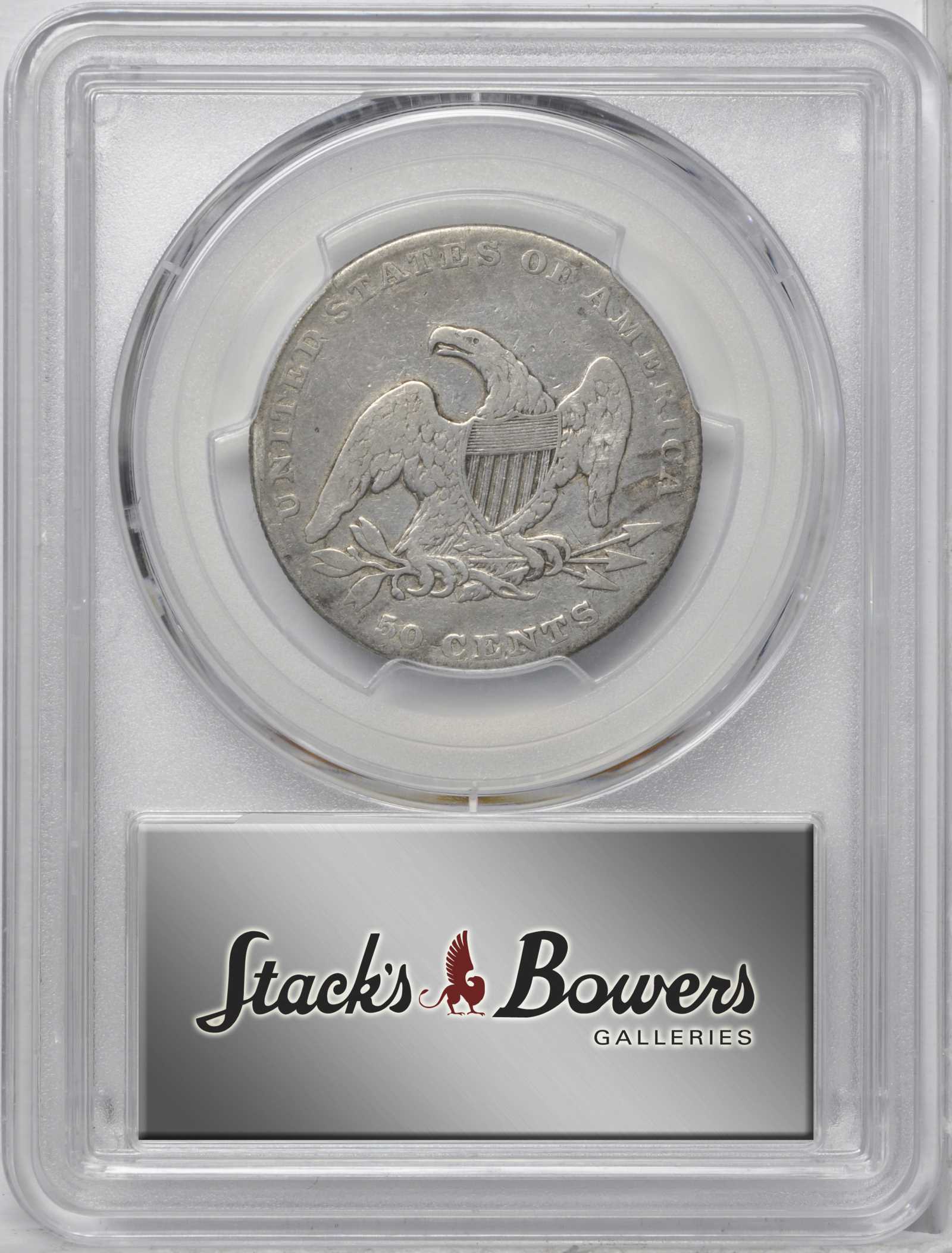 1837 50c Reeded Edge, GR-15 AG3 CAC thumbnail 4