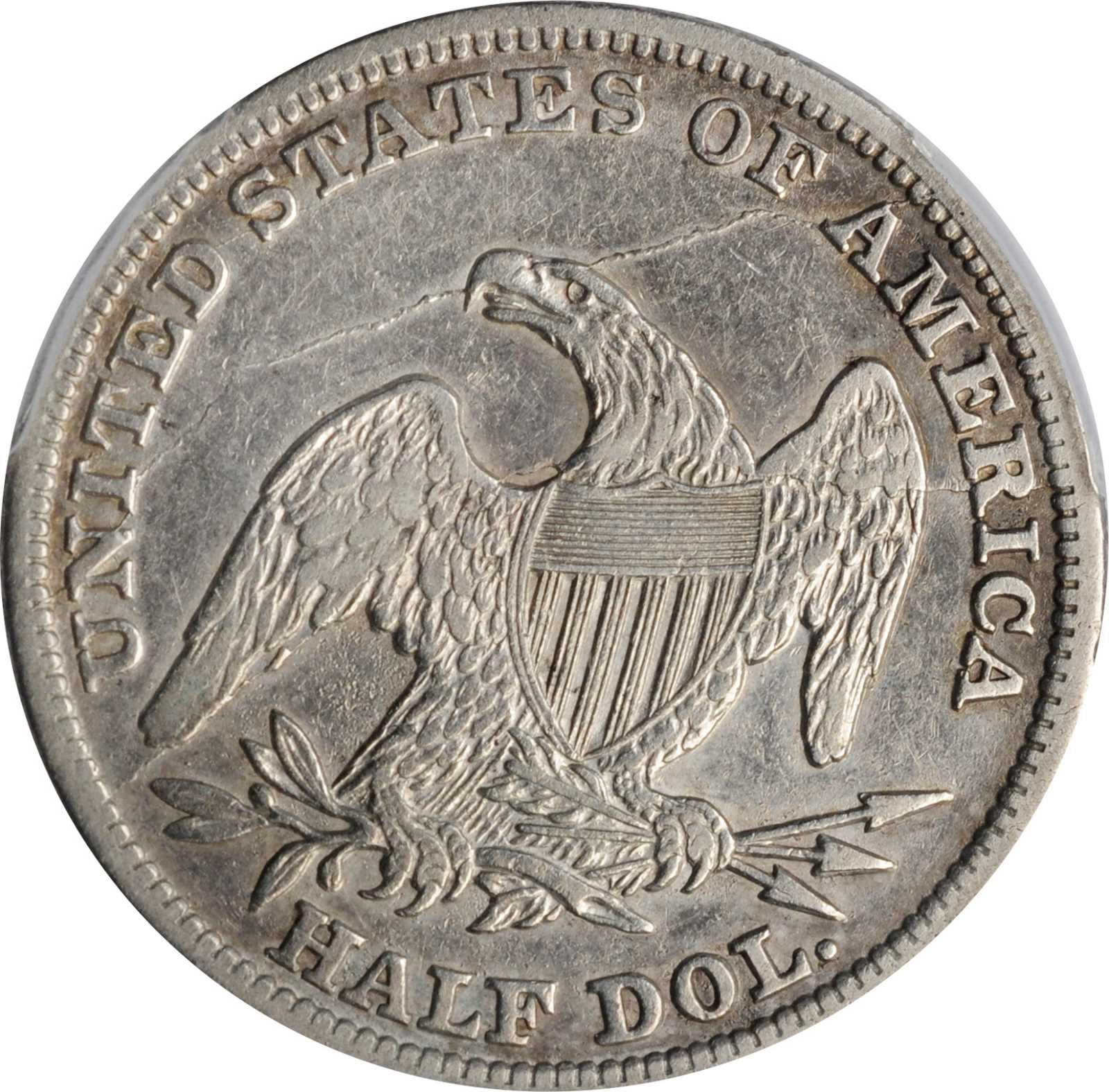 1838 50c Reeded Edge, GR-10 MS66 CAC thumbnail 3