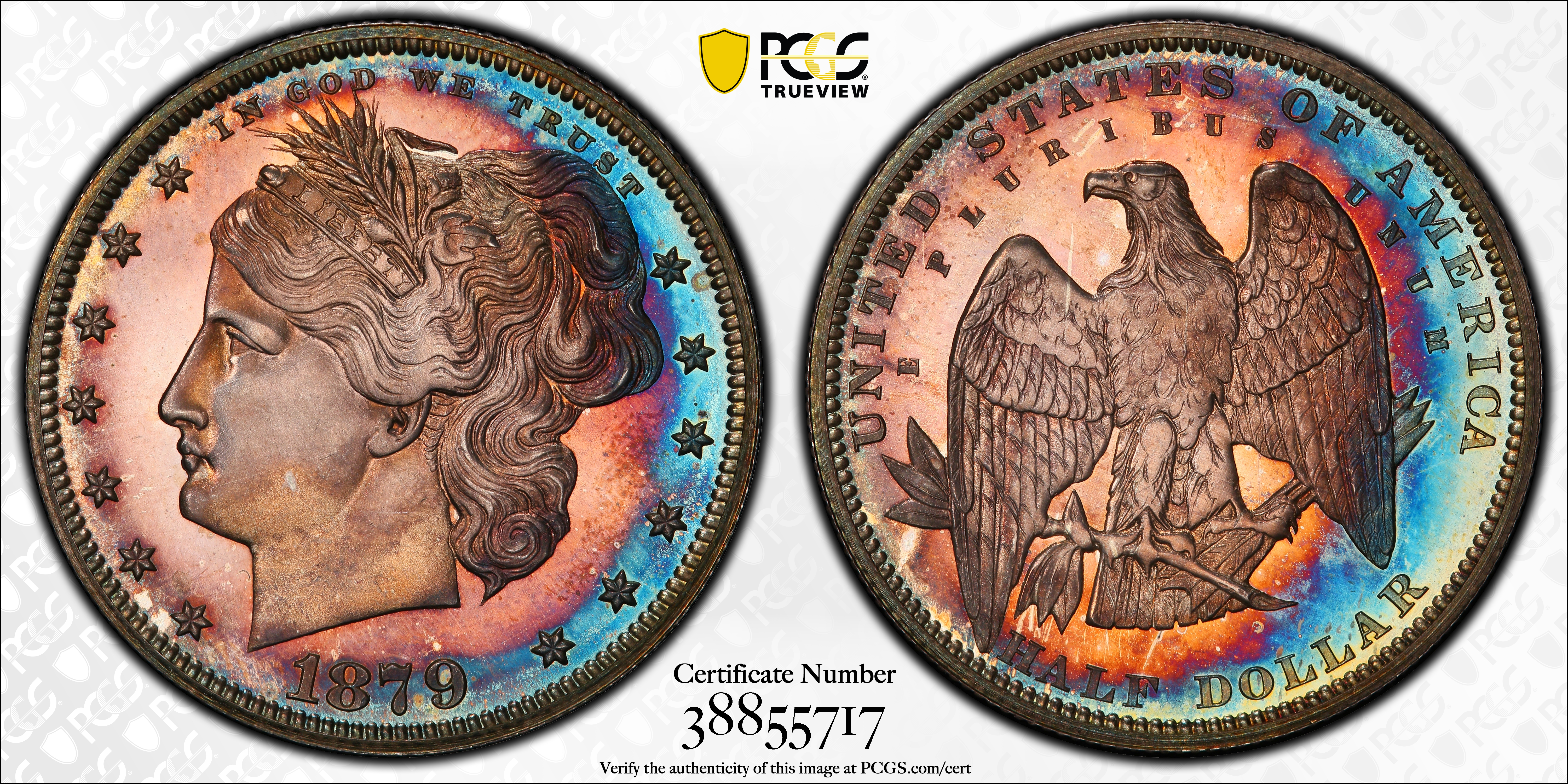 1879 P50c Washlady, Silver, J-1597 PR CAM thumbnail 11