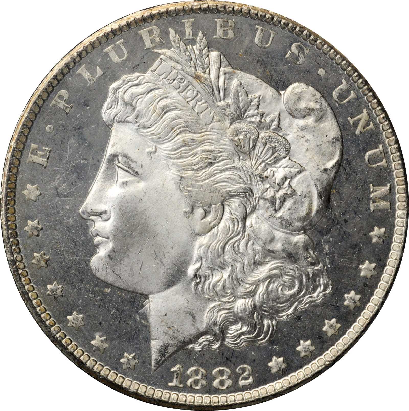1882-CC GSA Morgan Silver Dollar. MS-65 DPL (NGC).