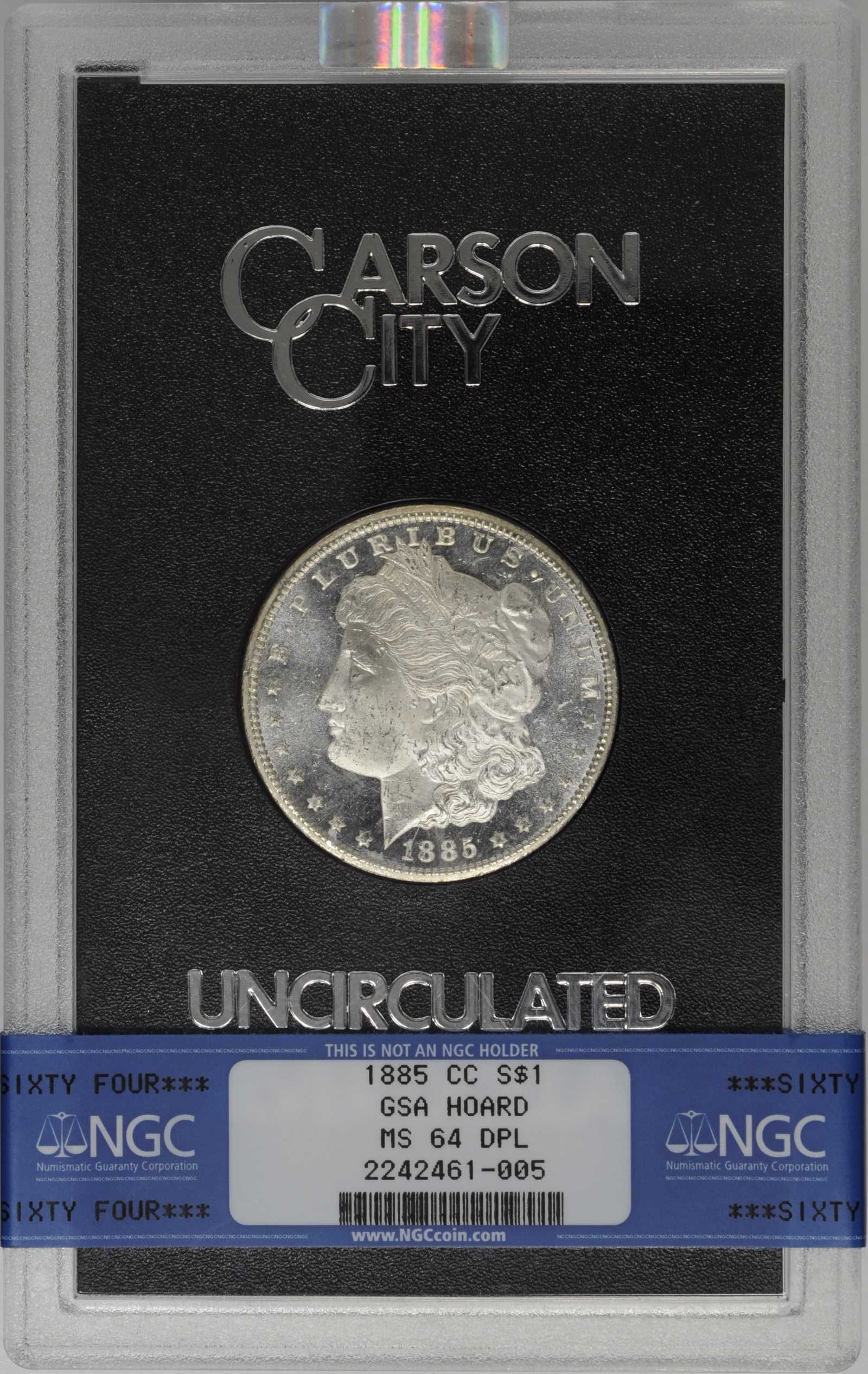 1885-CC $1  GSA Hoard, Hard package MS DMPL MS66 DMPL thumbnail 10