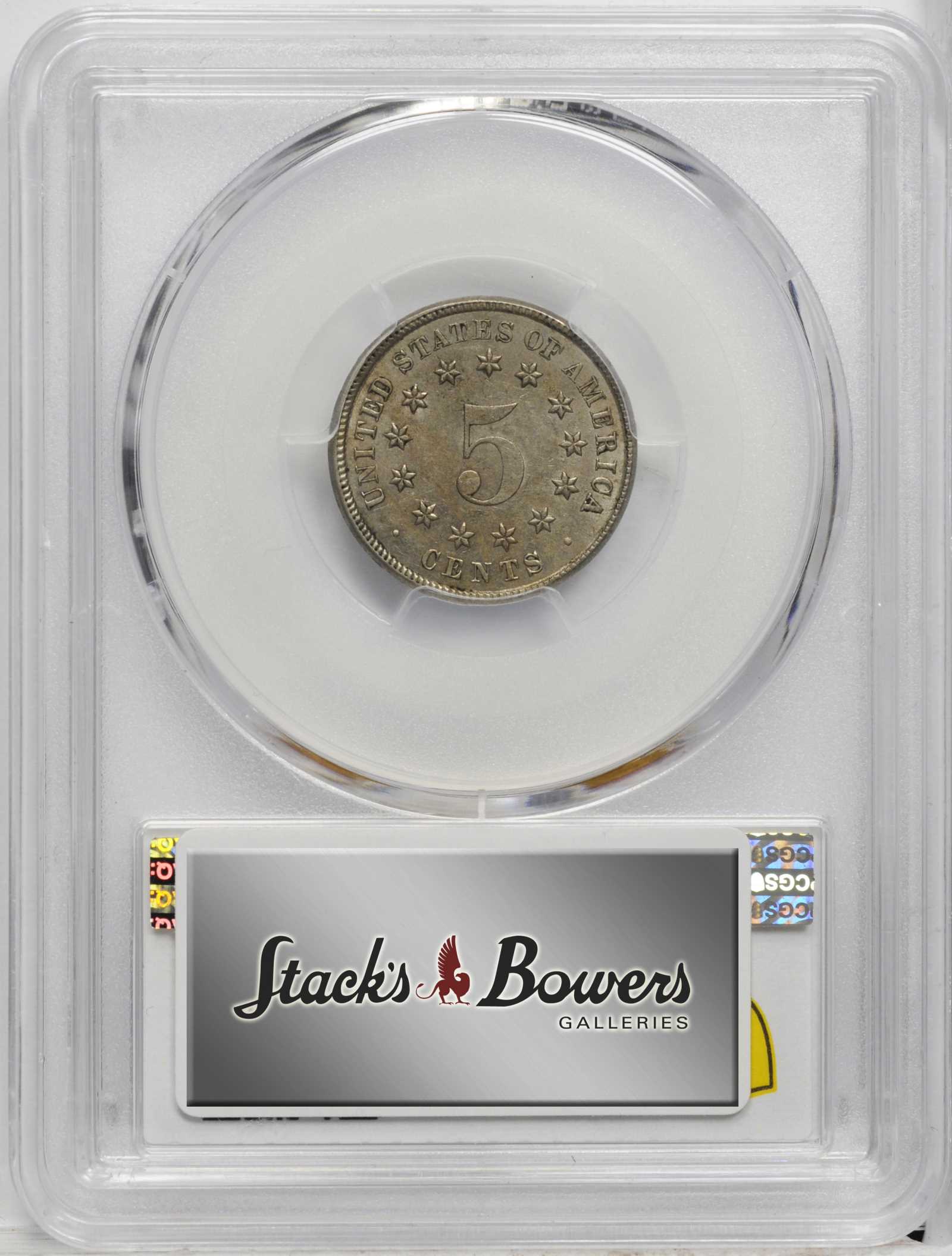 1883 5c Shield, Repunched Date, FS-312 MS66 thumbnail 15