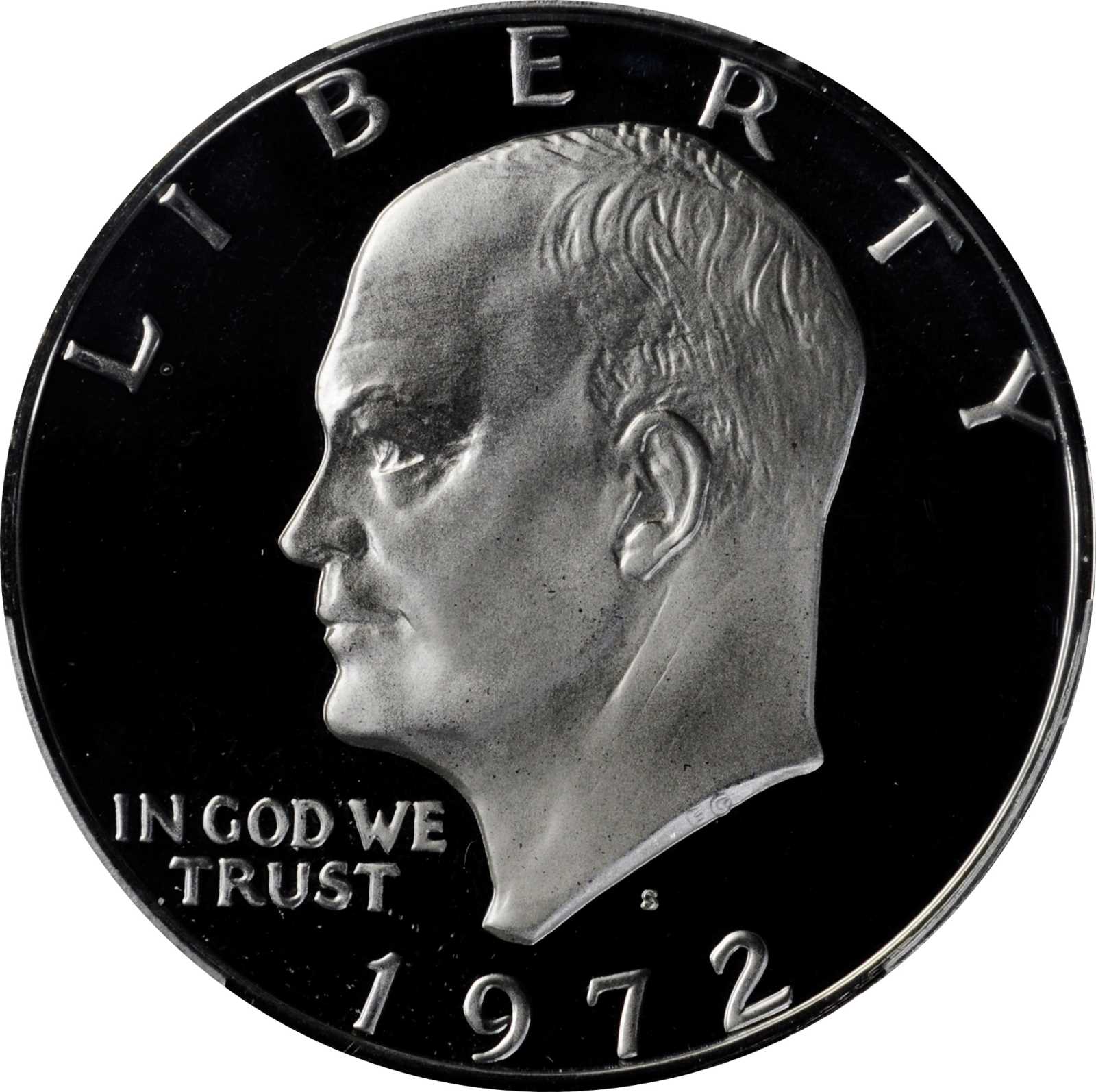1972-S Eisenhower Dollar. Silver Clad. FS-101. Doubled Die Obverse. Proof-69 Deep Cameo (PCGS).
