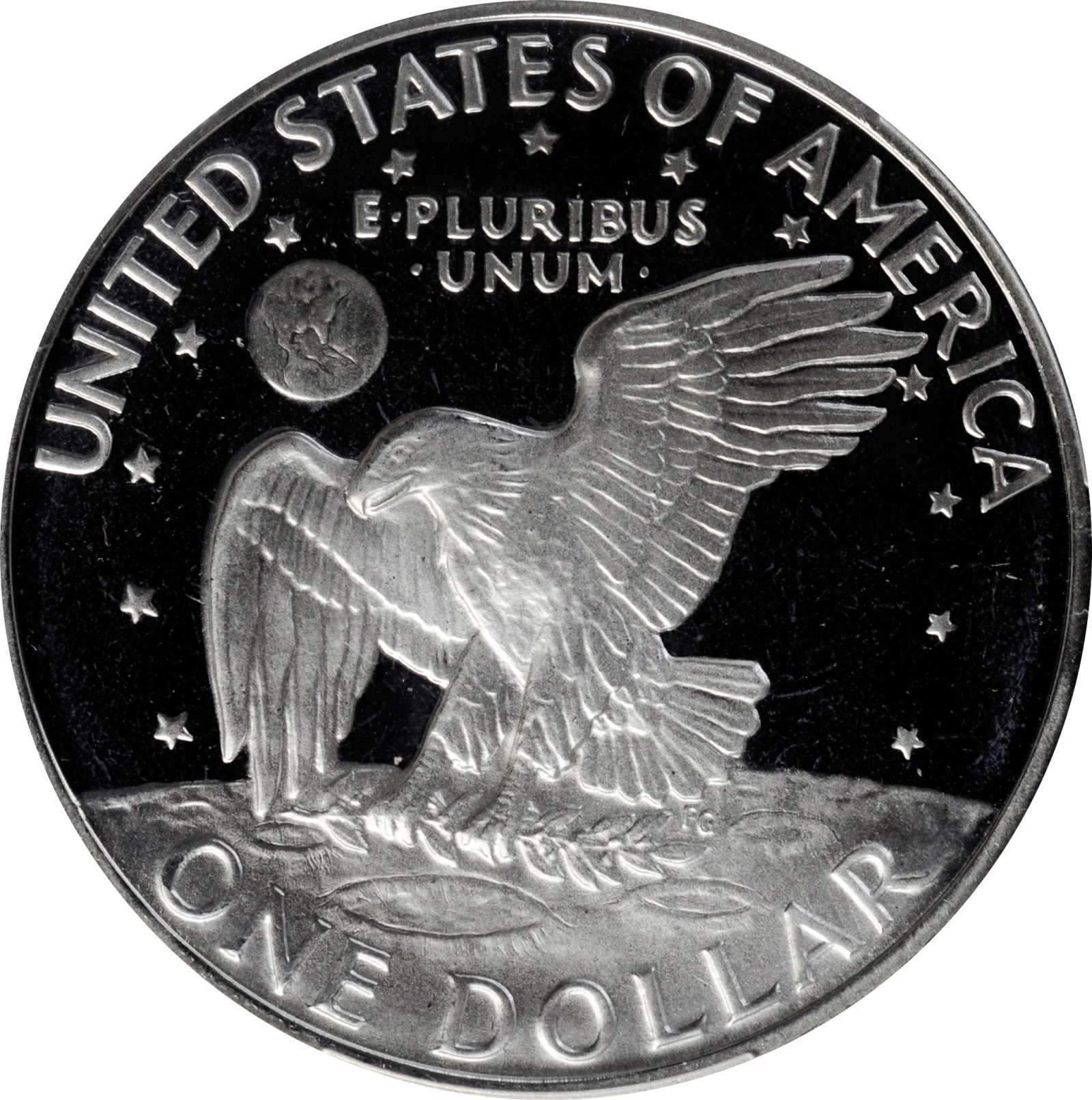 1972-S $1  Silver, Doubled Die Obverse, FS-101 PR DCAM PR63 DCAM thumbnail 15