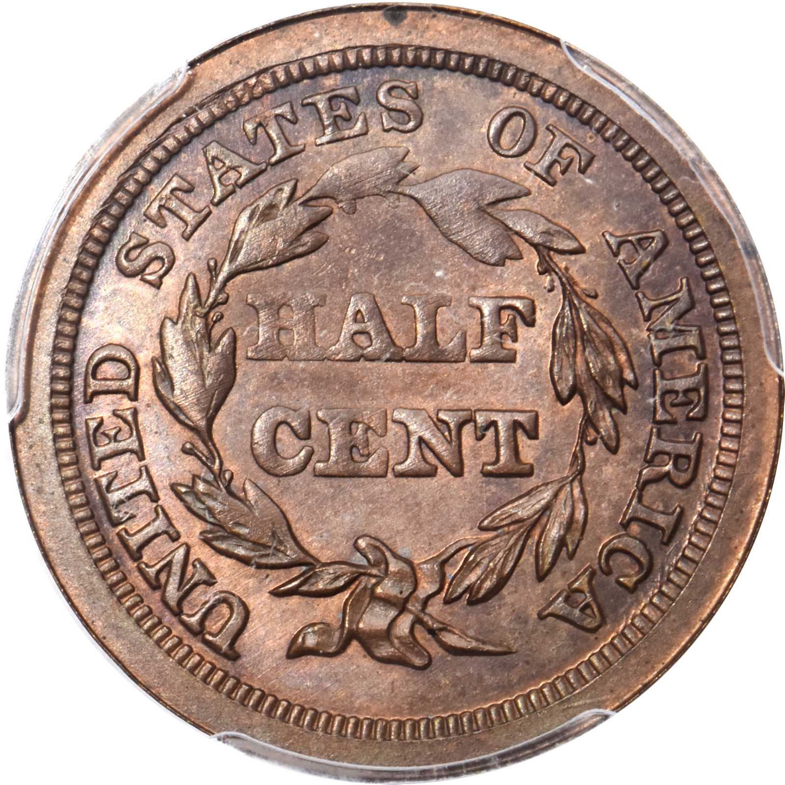 1842 1/2c Restrike, Reverse of 1840 PR RB PR60 RB thumbnail 2