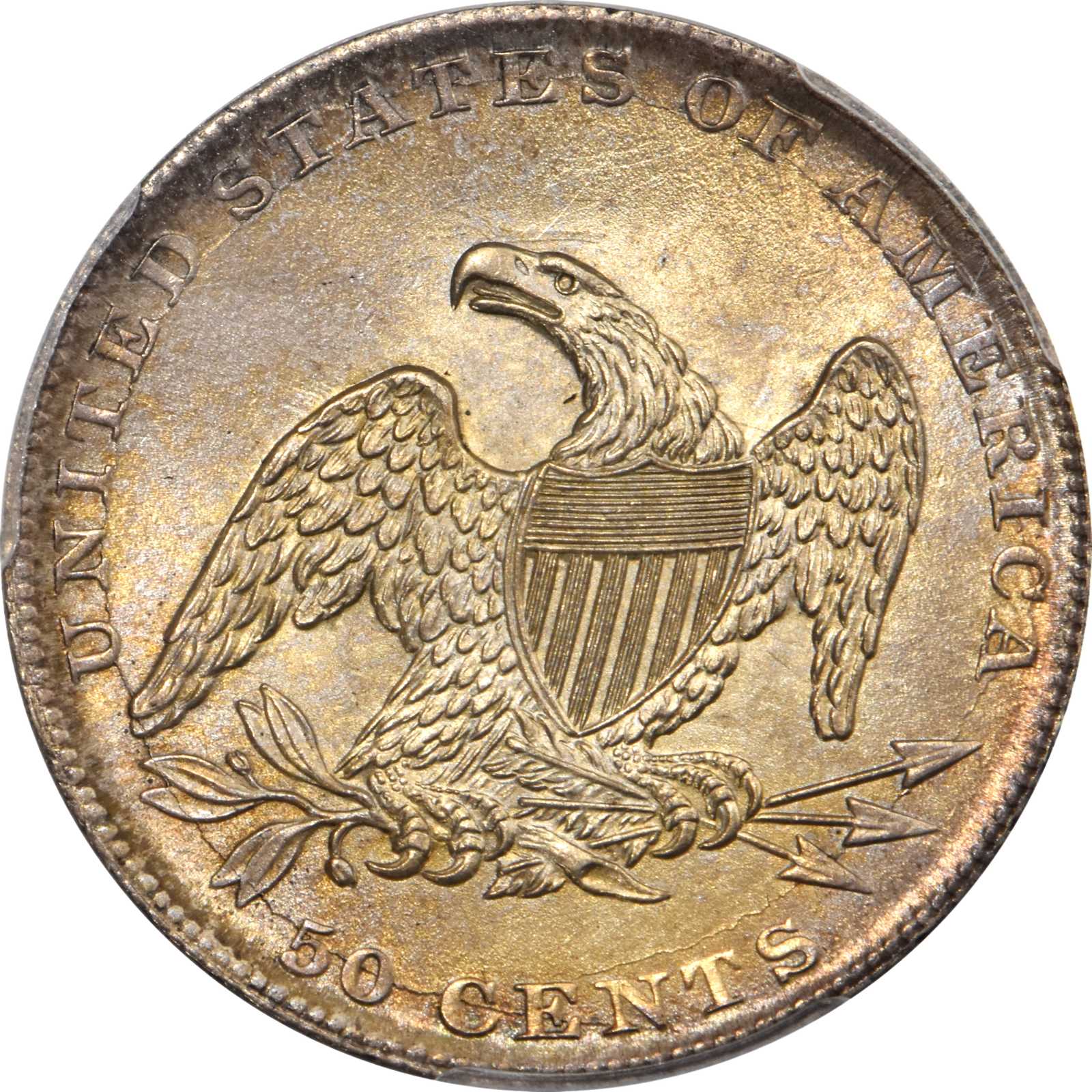 1837 50c Reeded Edge, GR-9 VF30 thumbnail 16