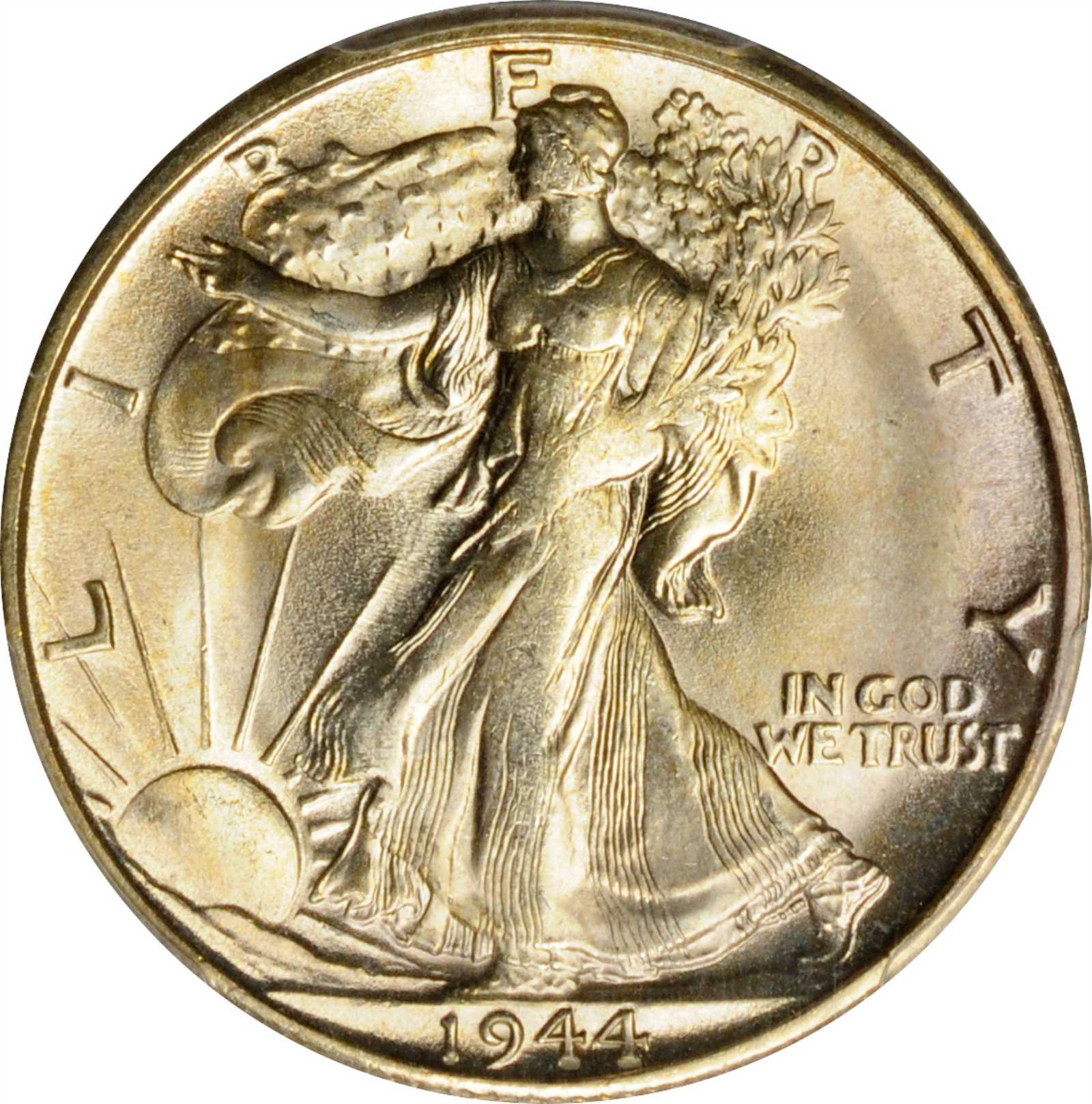 1944-S/S Walking Liberty Half Dollar. FS-502. Repunched Mintmark. MS-65 (PCGS).