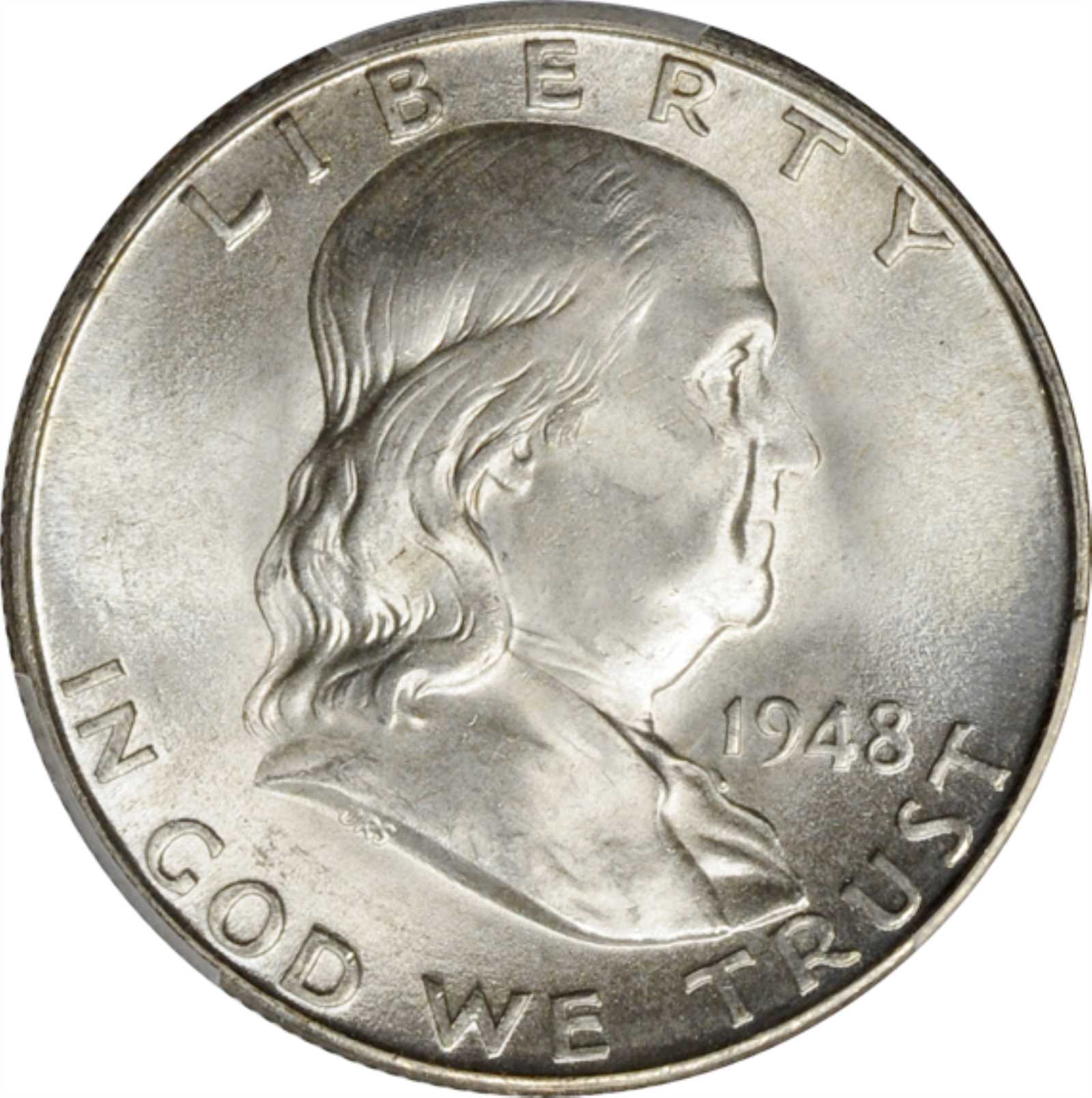 1948-D Franklin Half Dollar. FS-801. Doubled Die Reverse. MS-65 FBL (NGC).