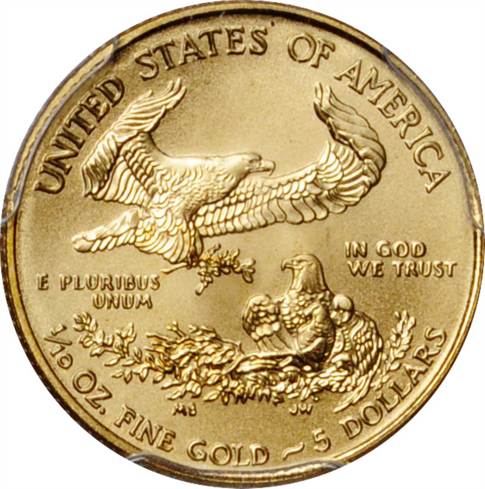 2015 $5  Gold Eagle, Wide Reeding MS68 CAC thumbnail 7