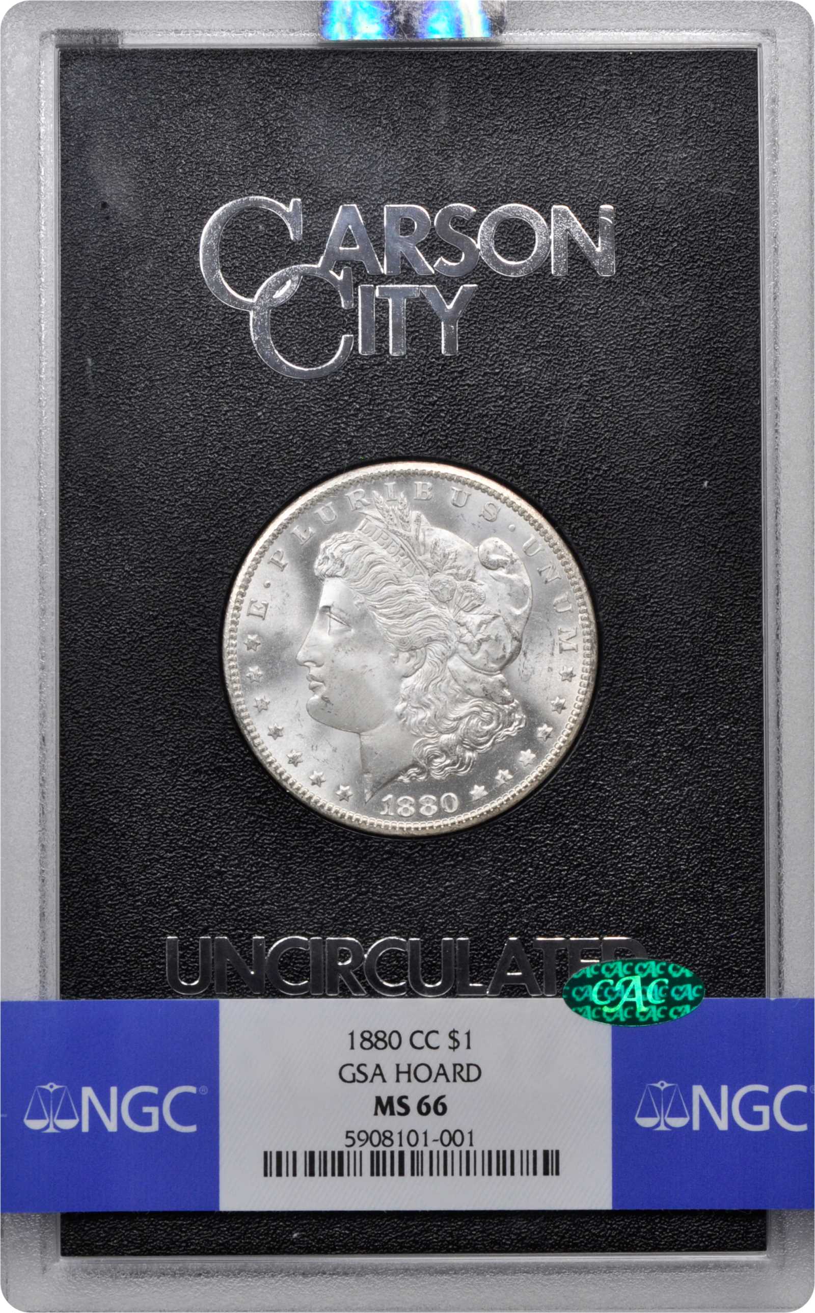 1880-CC $1  GSA Hoard, 8/High 7 MS67 thumbnail 11