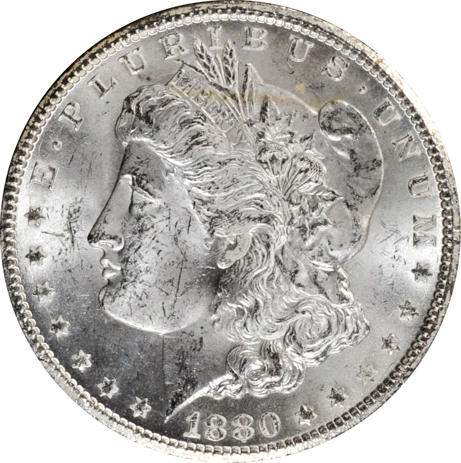1880-CC GSA Morgan Silver Dollar. MS-63 (NGC).