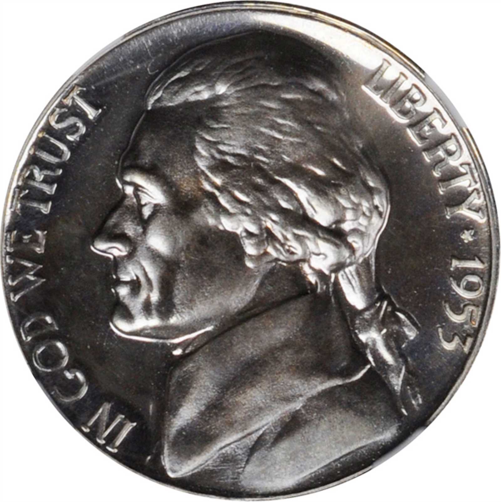 1953 Jefferson Nickel. FS-101. Doubled Die Obverse. Proof-67 (NGC).