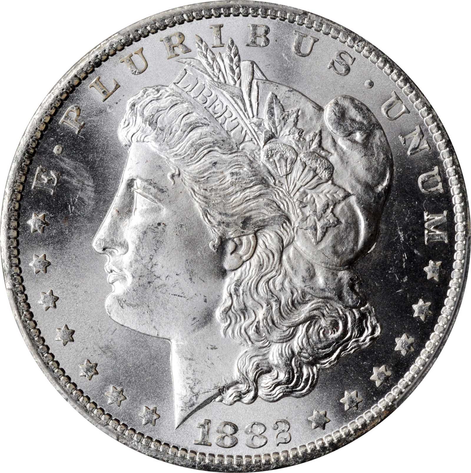 1882-CC Morgan Silver Dollar. VAM-2C. Hit List. Counter Clash. MS-65+ (PCGS).
