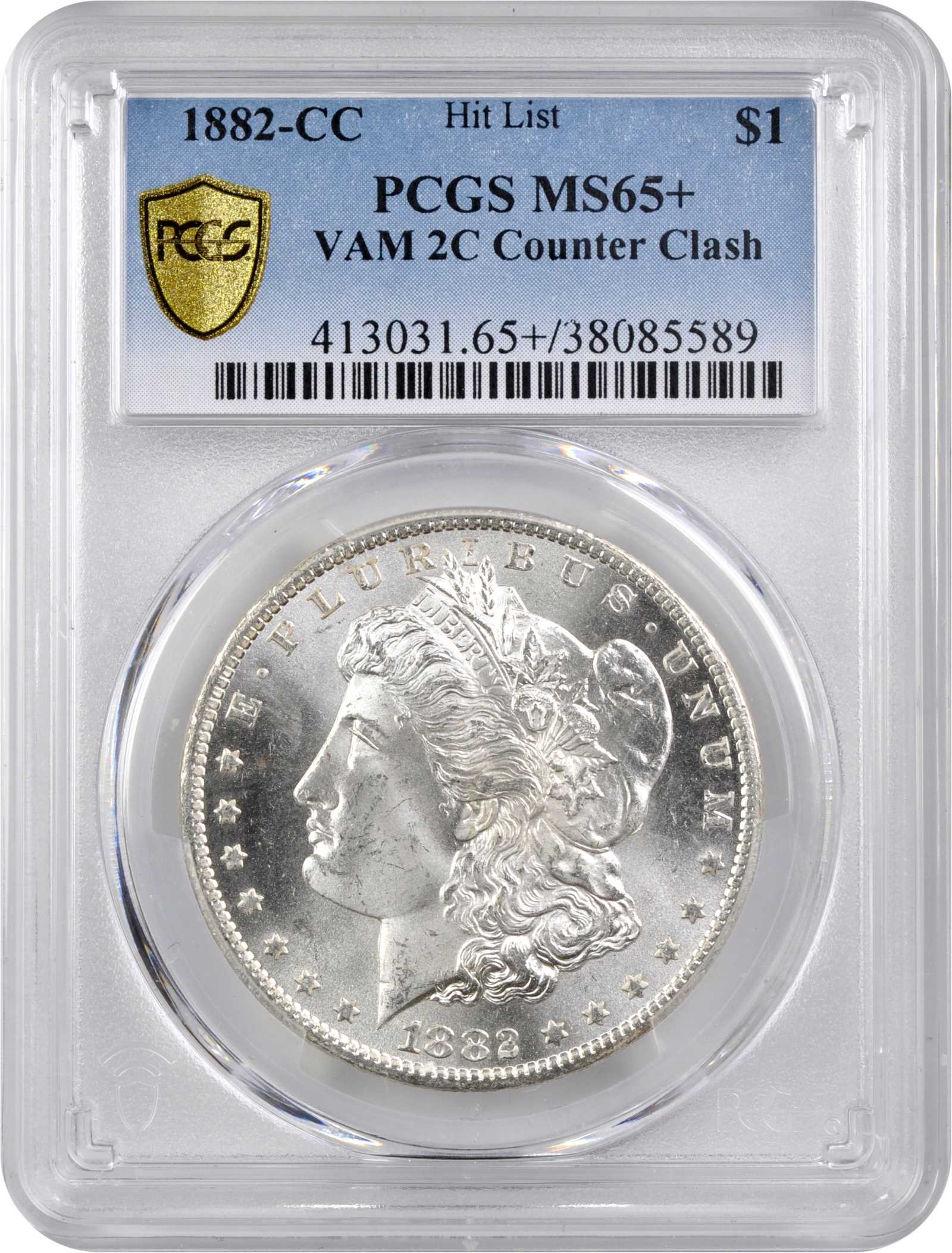 1882-CC $1  Lip Counter Clash Die Break, VAM-2C1 AG3 thumbnail 16
