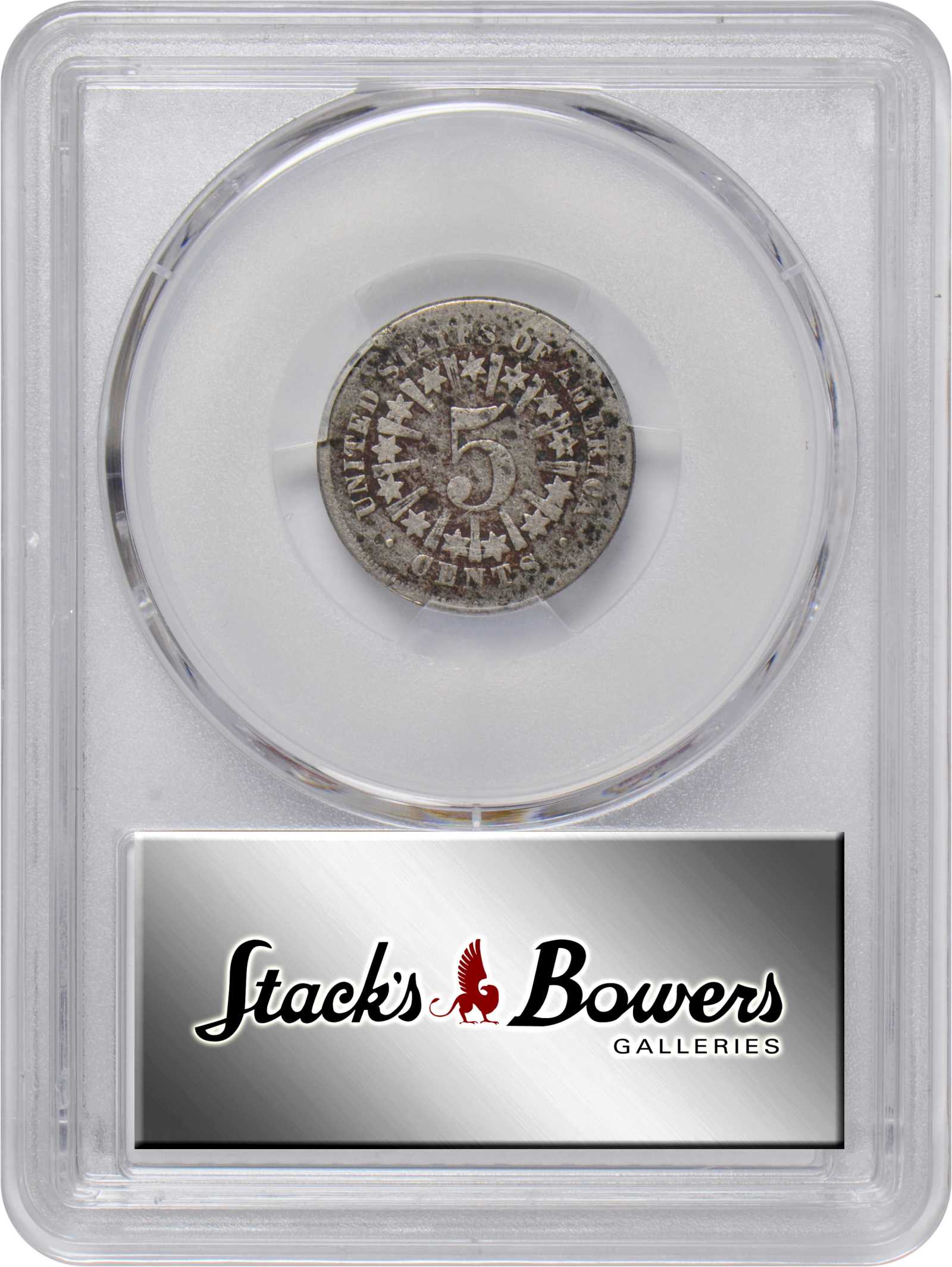 1866/1866 5c Rays, Repunched Date, FS-304 G4 thumbnail 8