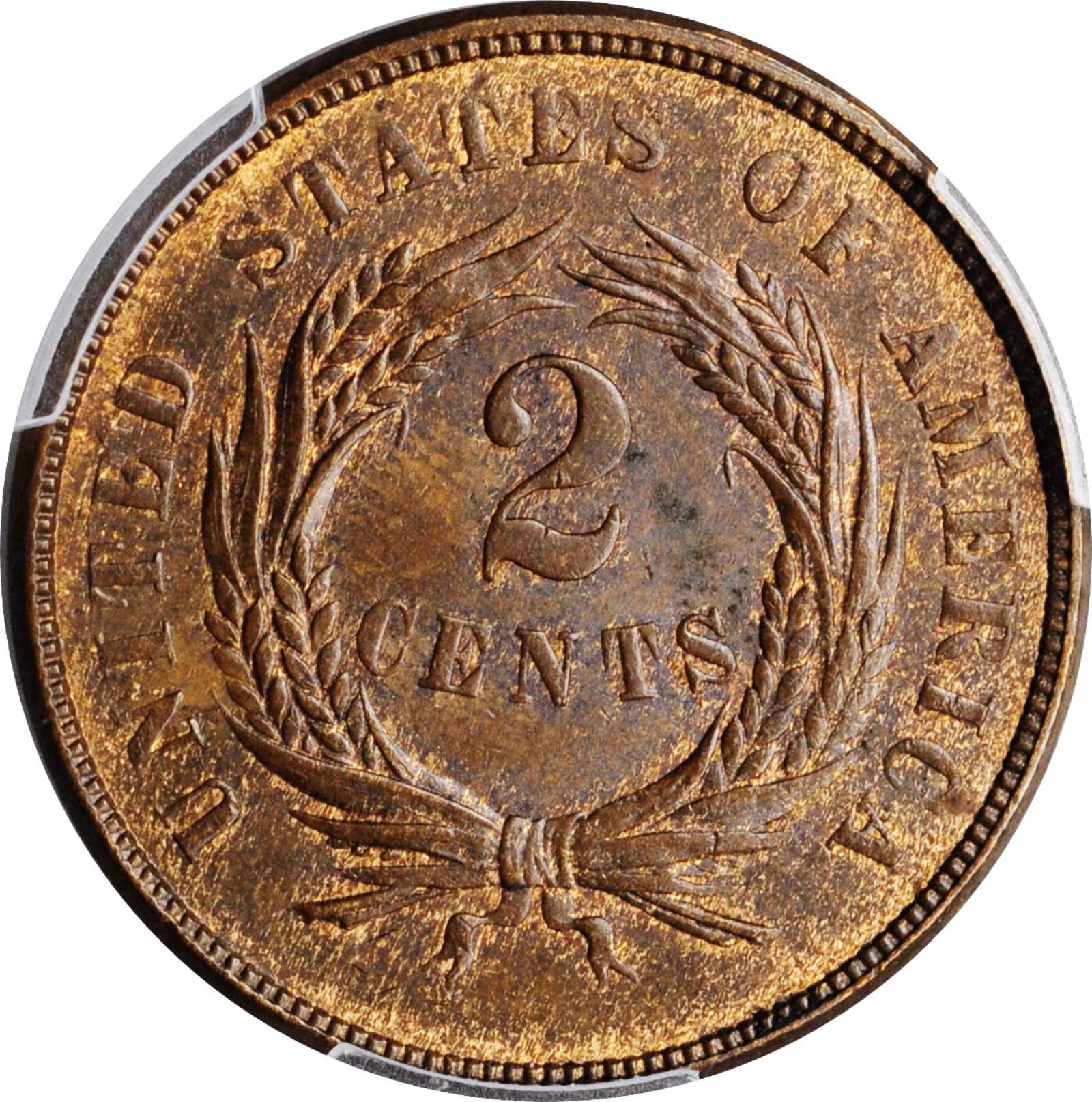 1865 2c Fancy 5 MS RB MS62 RB thumbnail 3