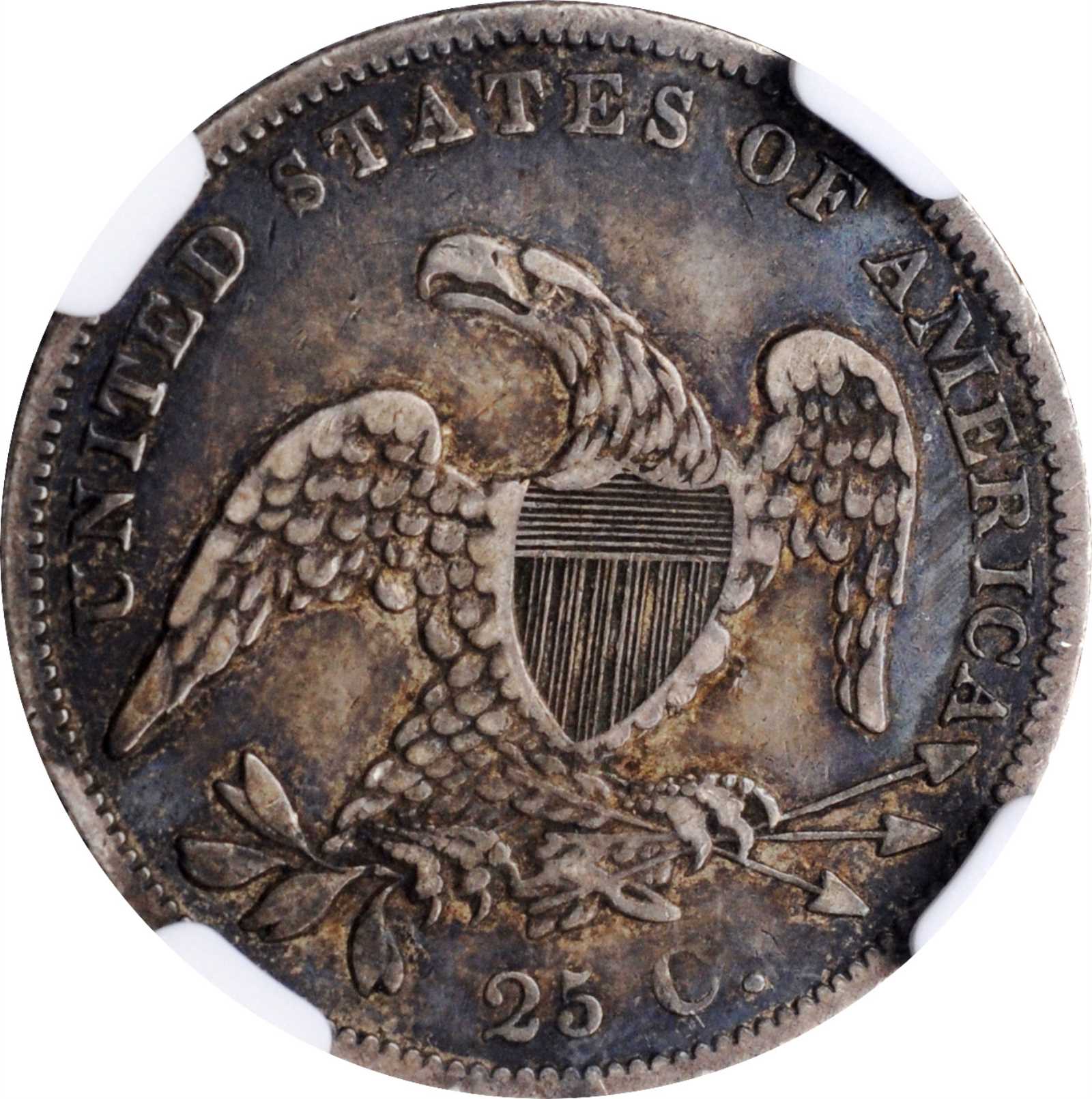 1838 25c Capped Bust, B-1 AG2 thumbnail 2