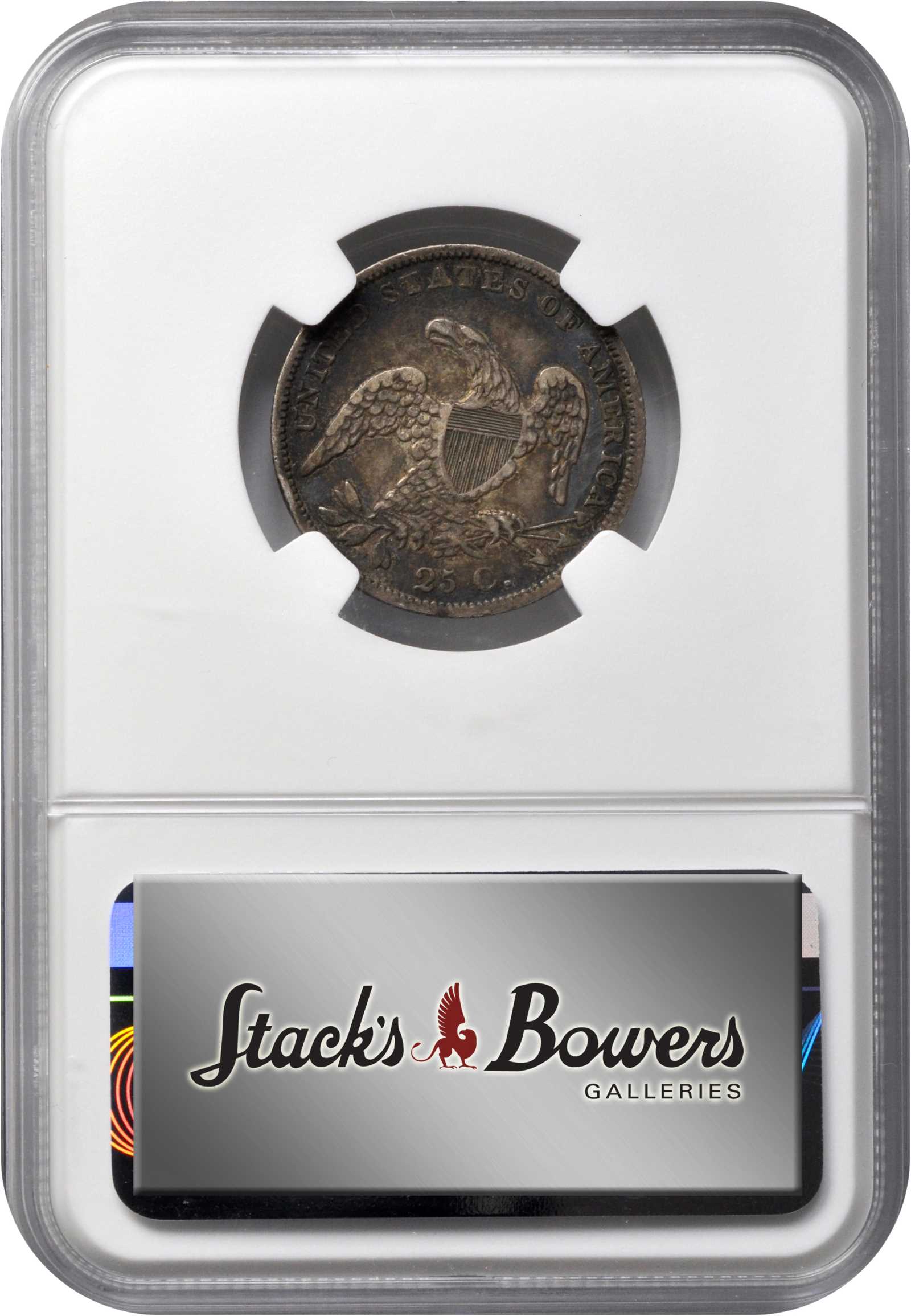 1838 25c Capped Bust, B-1 AG2 thumbnail 4