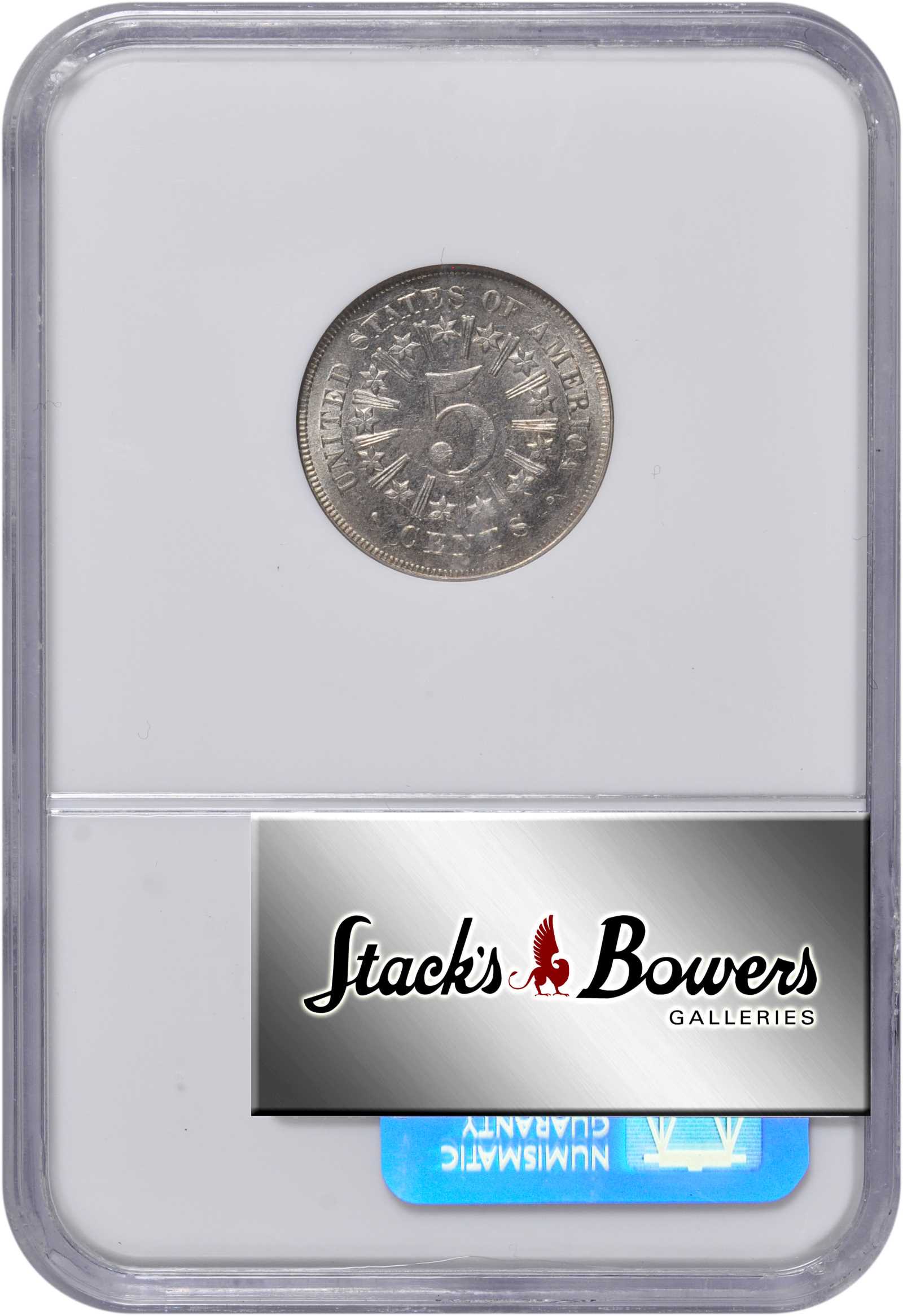 1866/1866 5c Rays, Repunched Date, FS-302 VG8 thumbnail 20