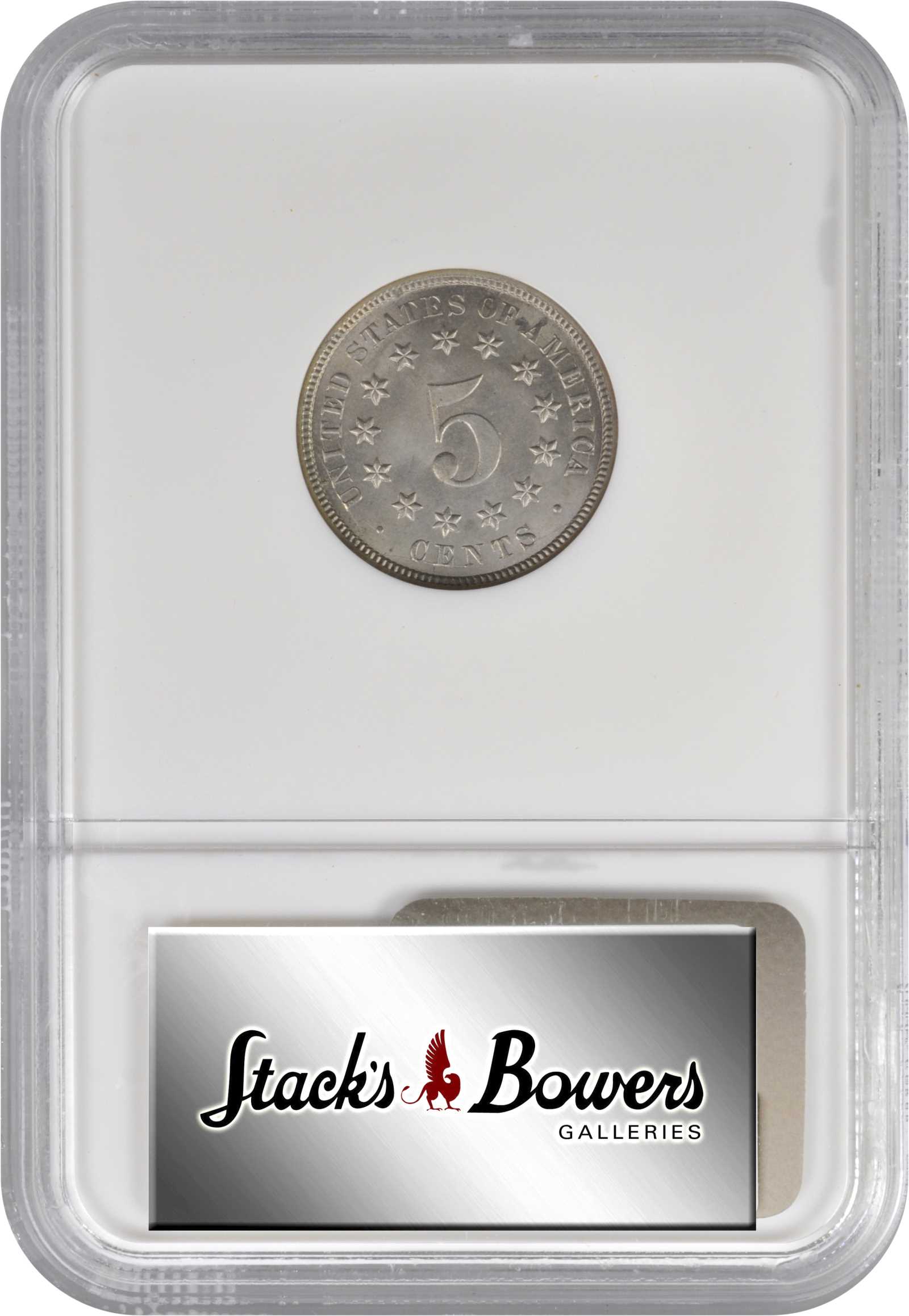 1874 5c Doubled Die Obverse, FS-101 VG10 CAC thumbnail 6