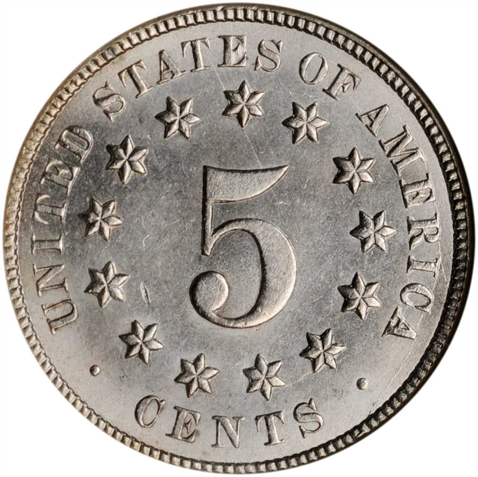 1875 5c Double Die Obverse, FS-103 AG3 CAC thumbnail 3