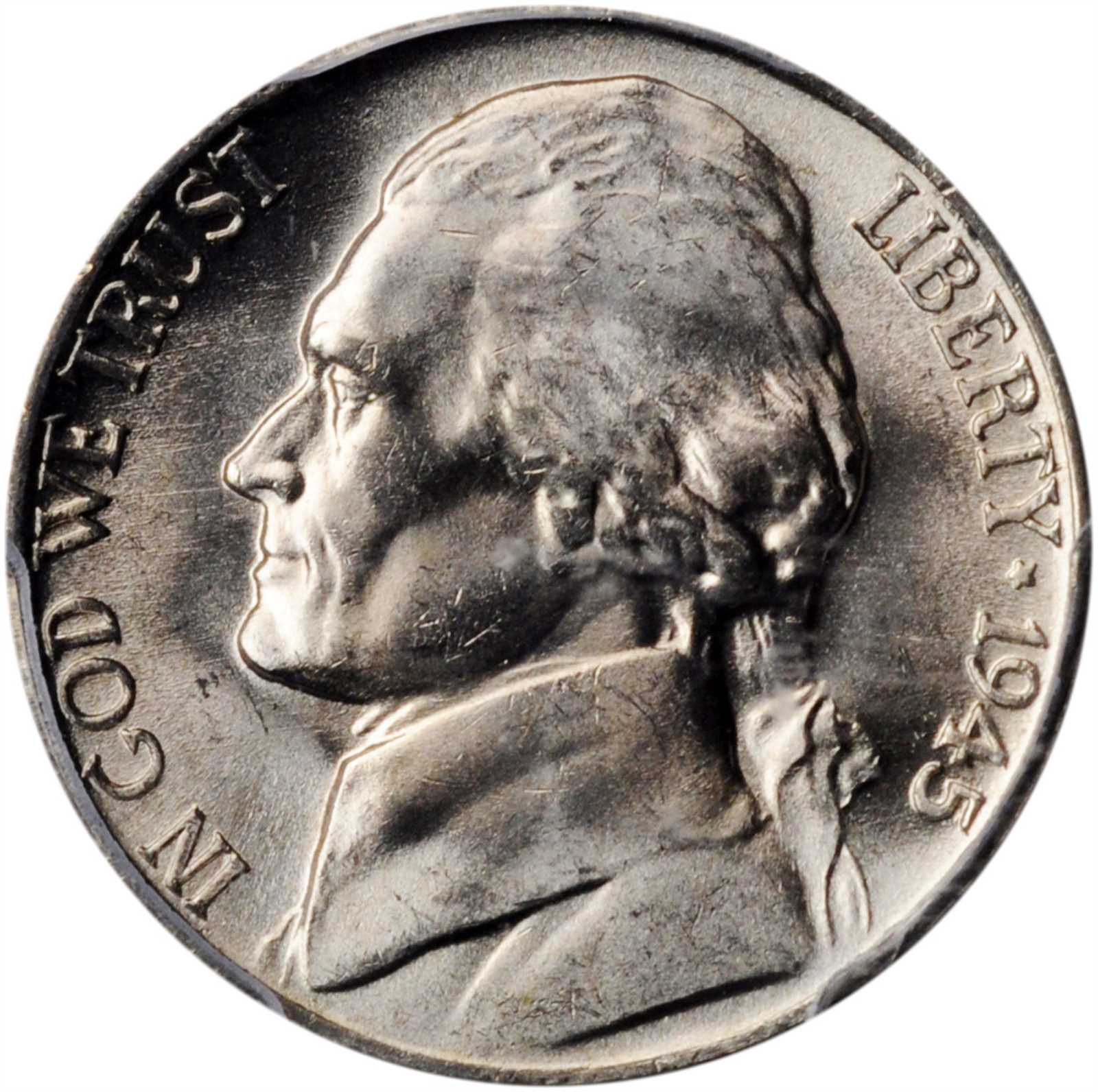 1945-P Jefferson Nickel. FS-803. Tripled Die Reverse. MS-66 FS (PCGS).