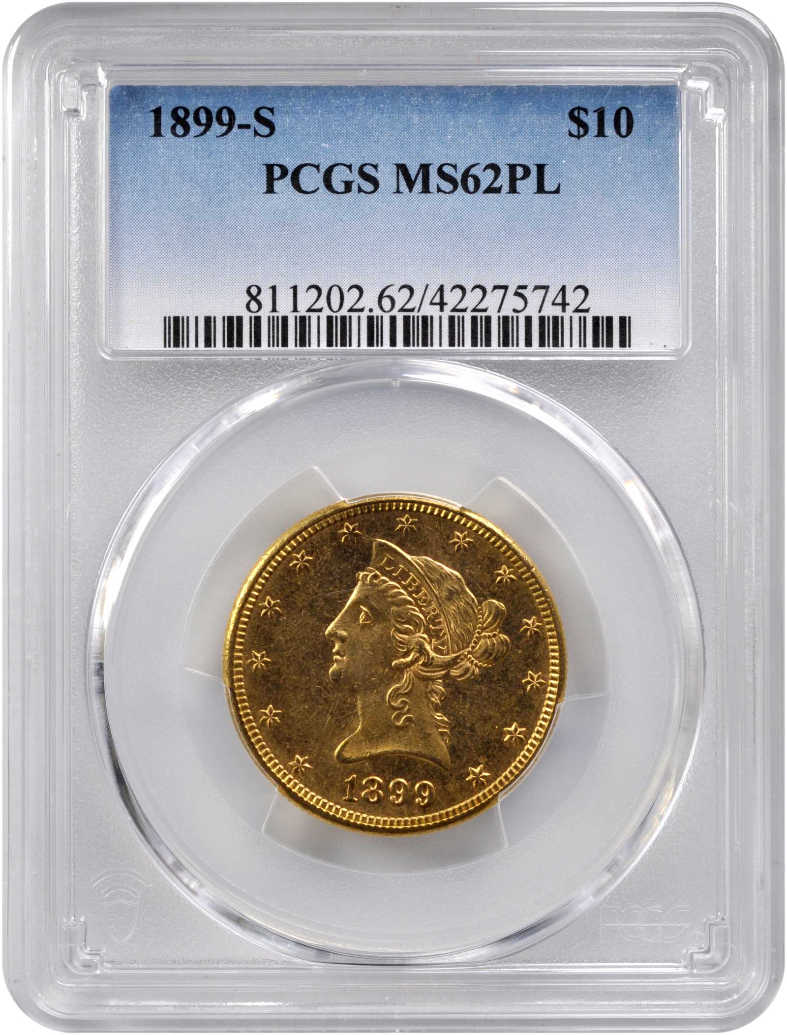 1899-S $10  MS PL thumbnail 7