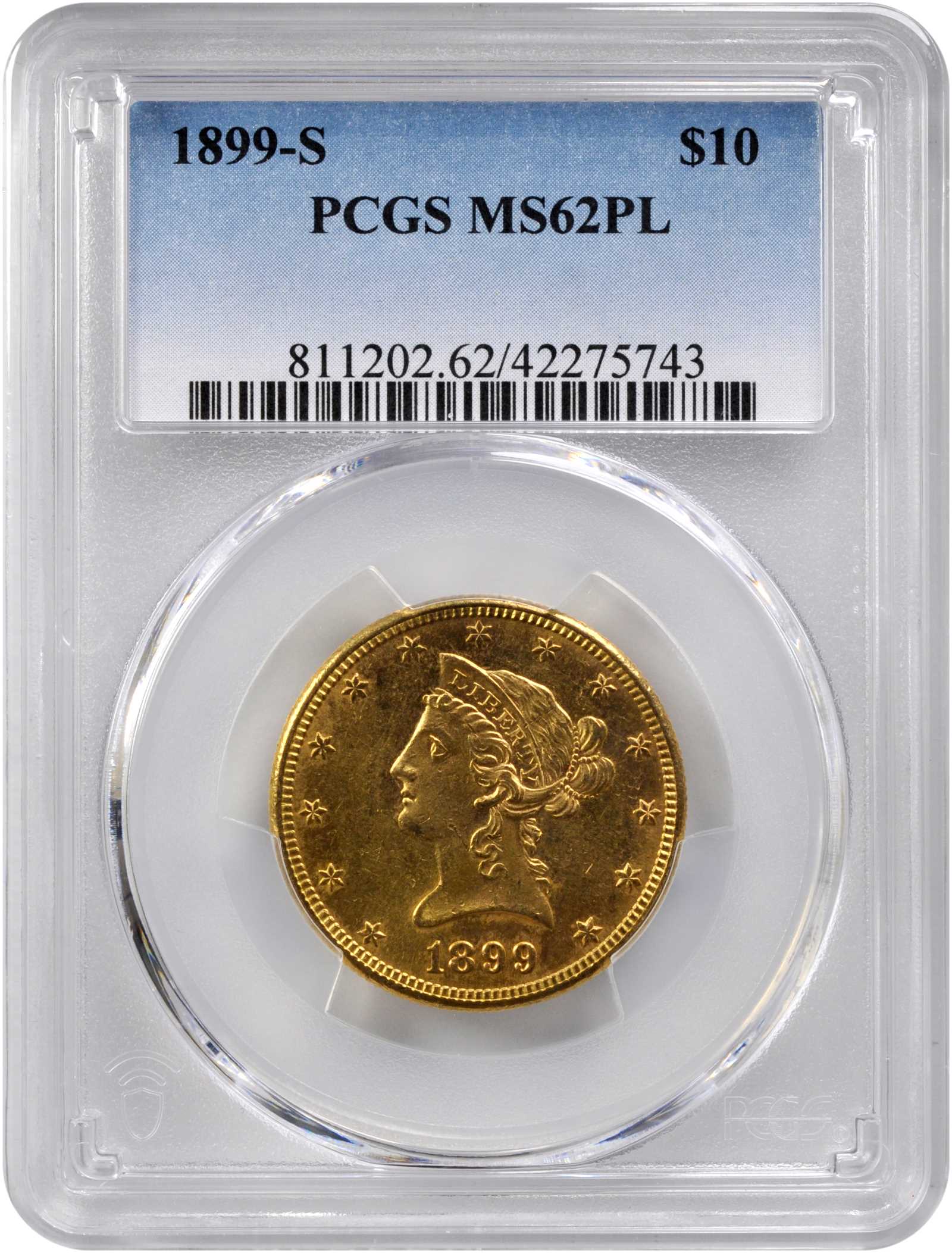 1899-S $10  MS PL thumbnail 11