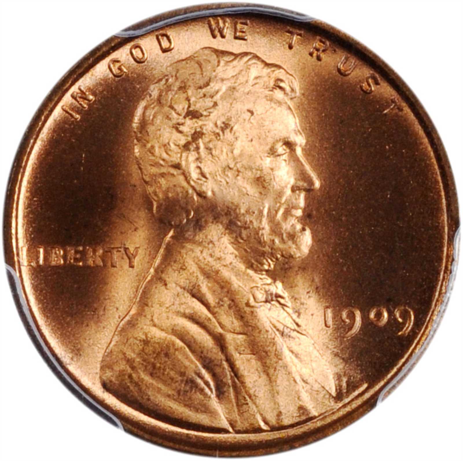 1909 Lincoln Cent. V.D.B. FS-1102. Doubled Die Obverse. MS-66 RD (PCGS).