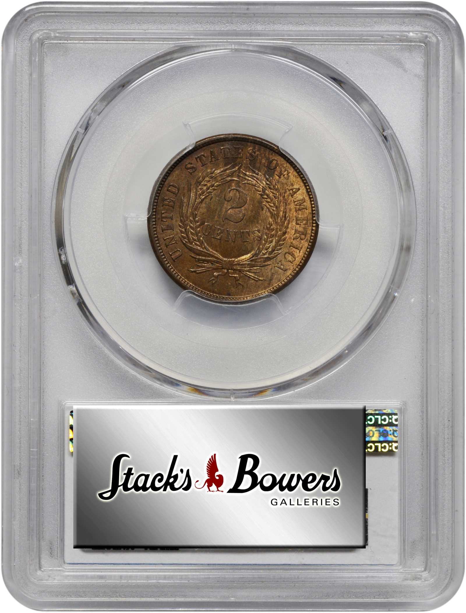 1865 2c Fancy 5 MS RB MS66 RB thumbnail 5
