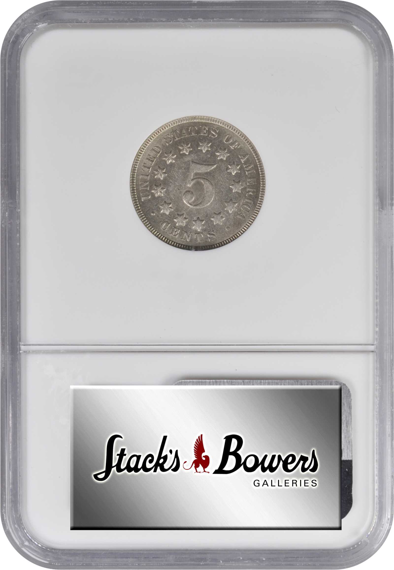 1868 5c Doubled Die Obverse, FS-104 AU58 thumbnail 4