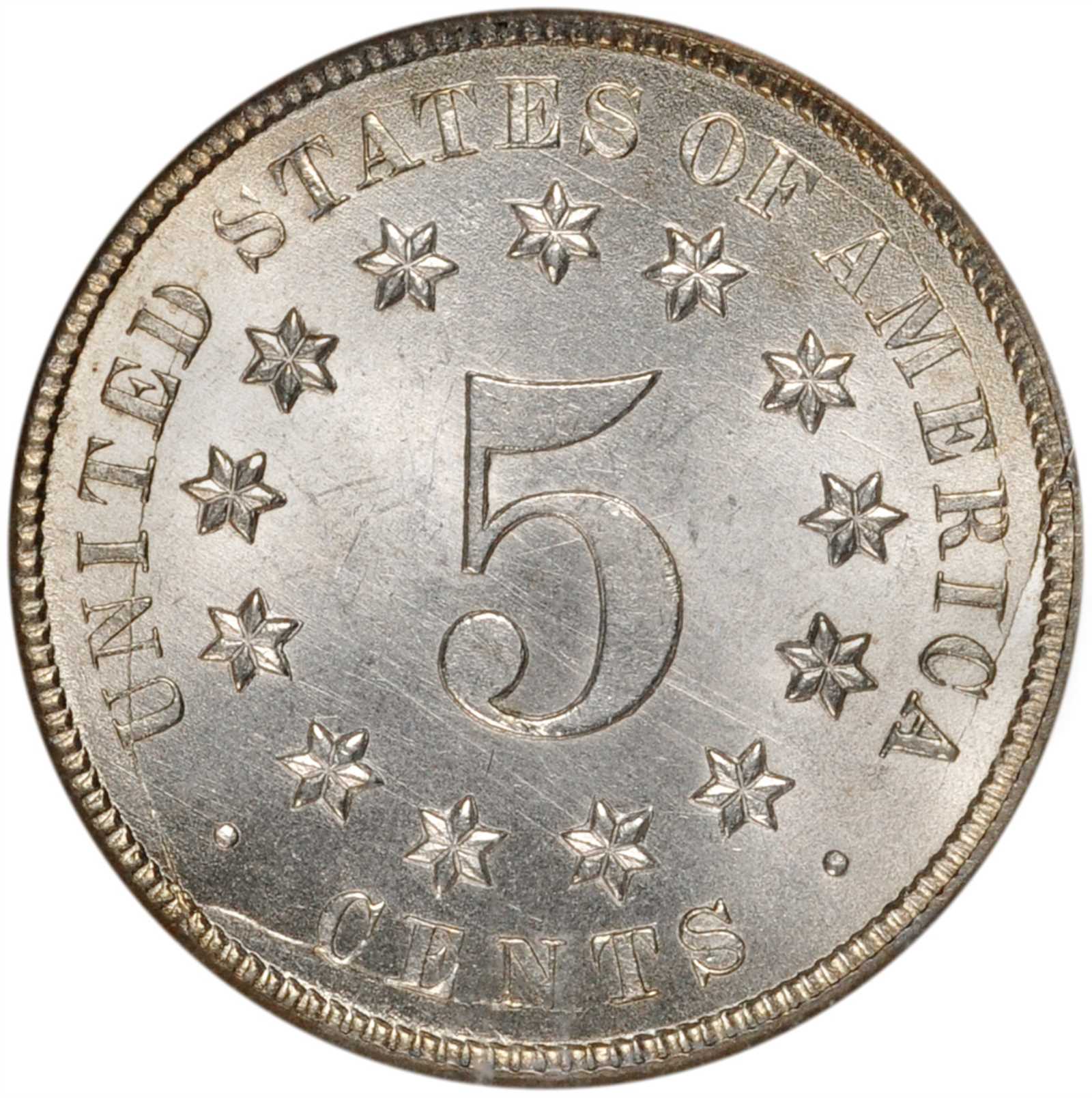 1869 5c Wide Date, DDO, FS-1102 AU50 thumbnail 2