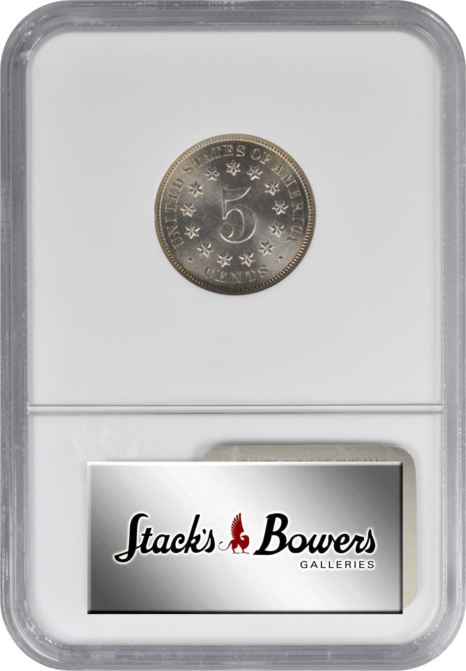 1869 5c Wide Date, DDO, FS-1102 AU50 thumbnail 4