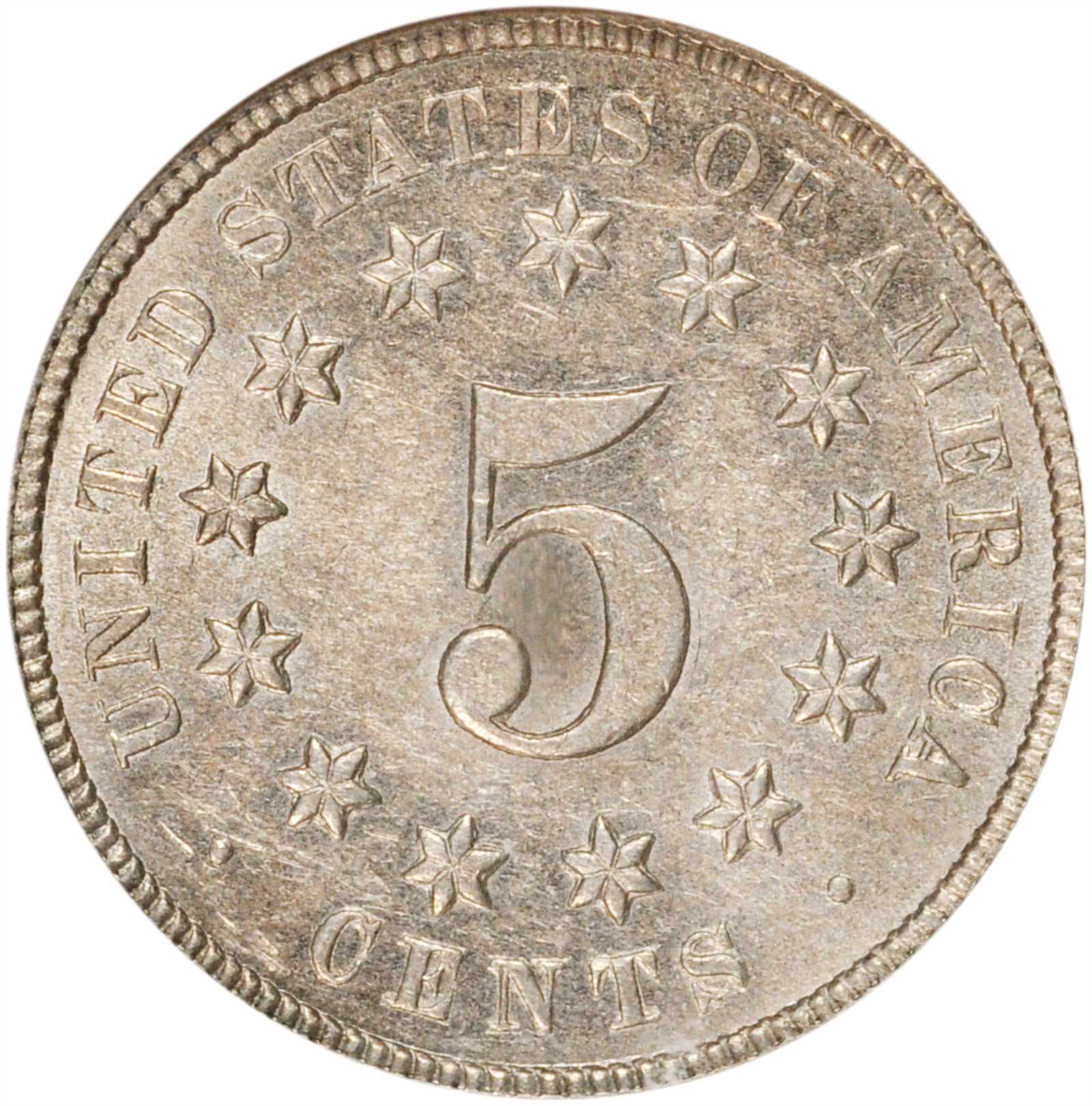 1872 5c Doubled Die Obverse, FS-104 G4 thumbnail 3